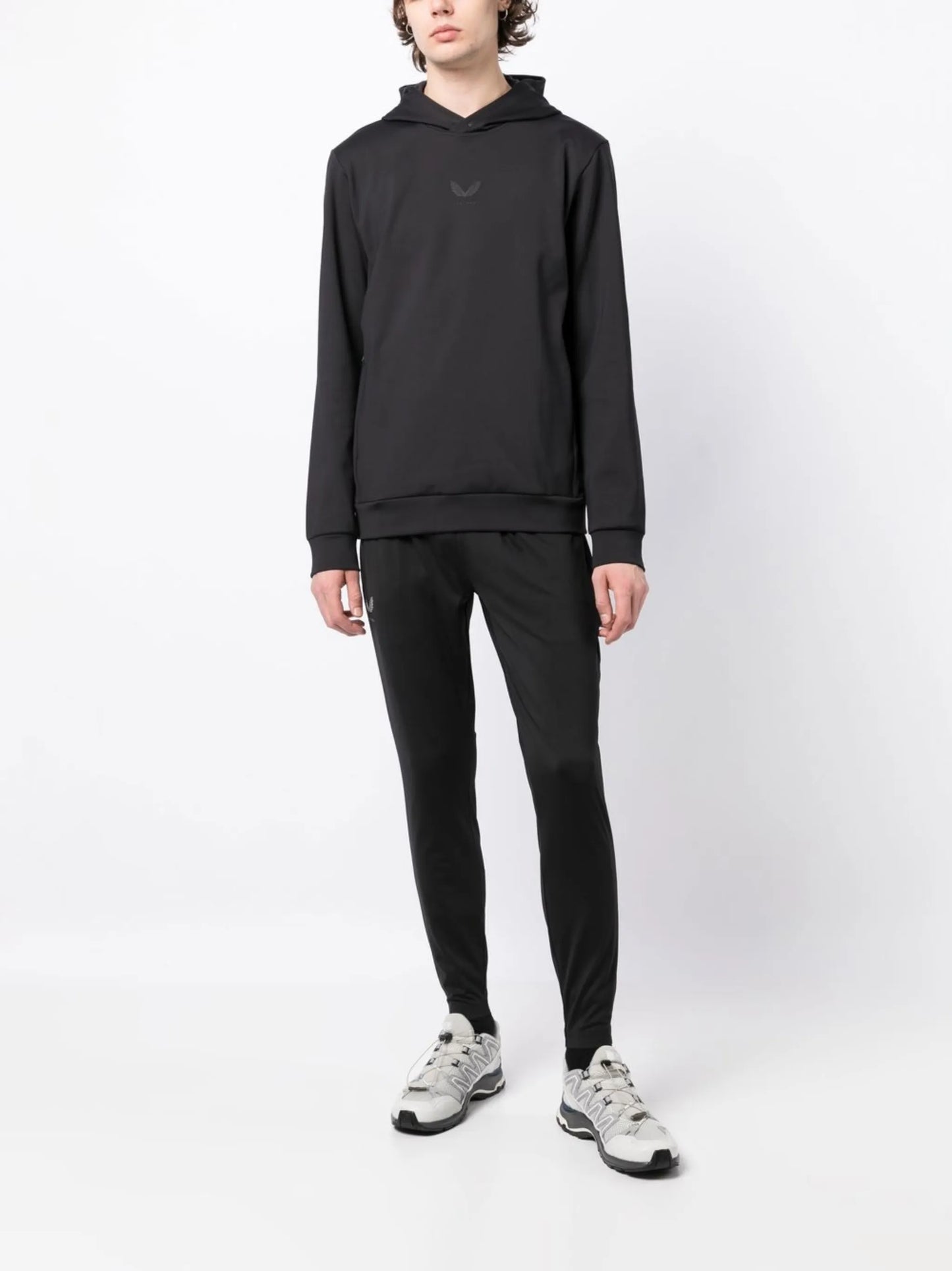 logo-print long-sleeve hoodie