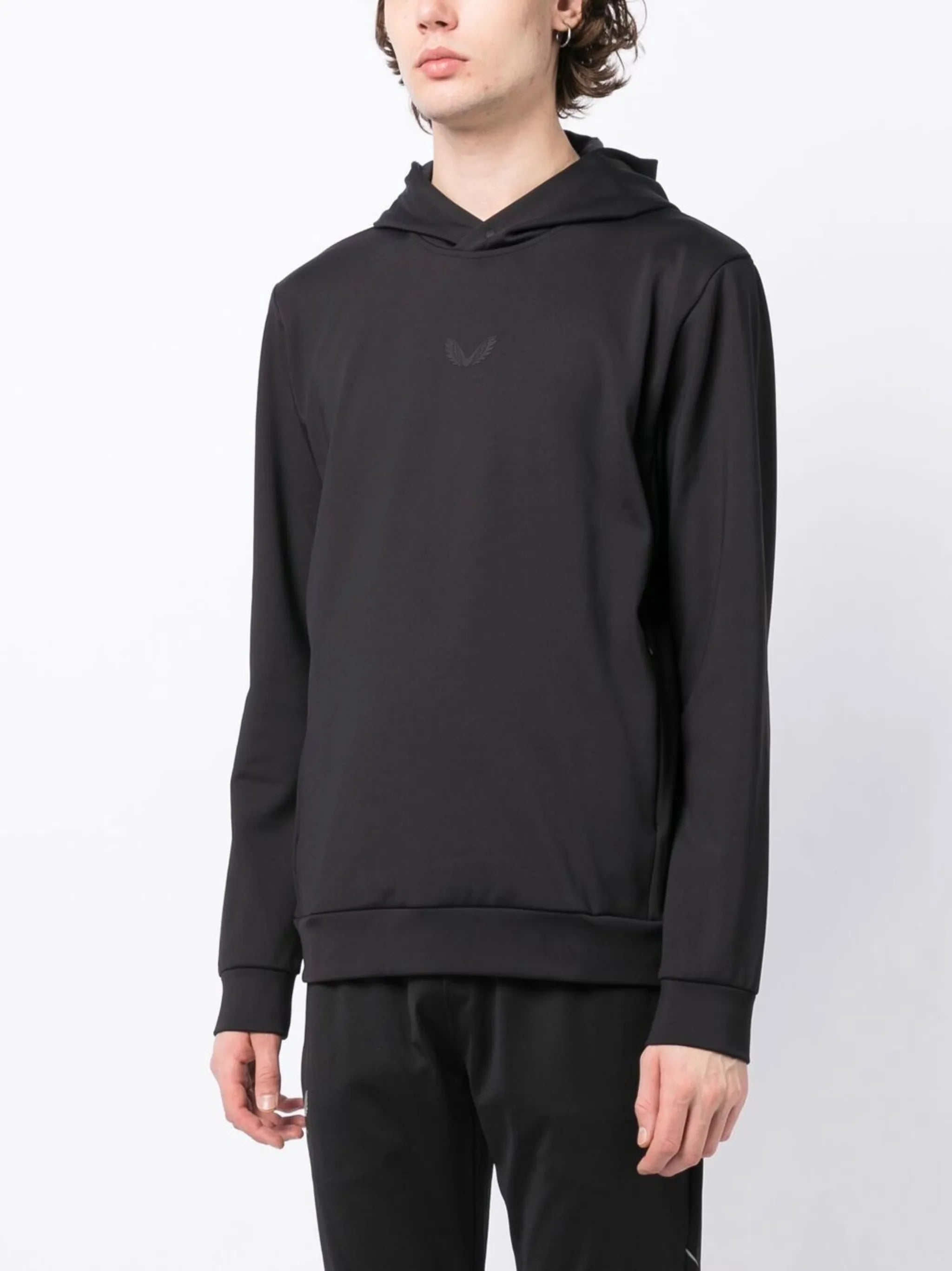 logo-print long-sleeve hoodie