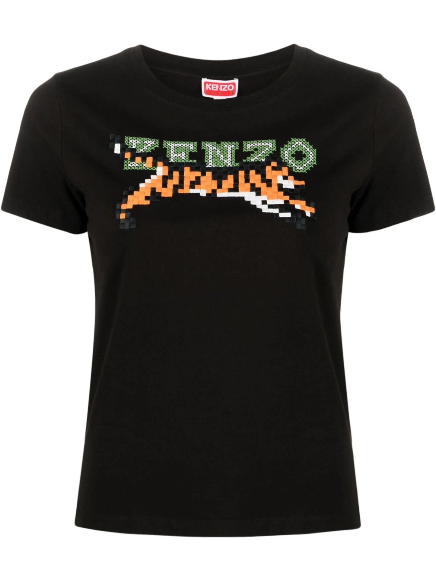 embroidered-design T-shirt
