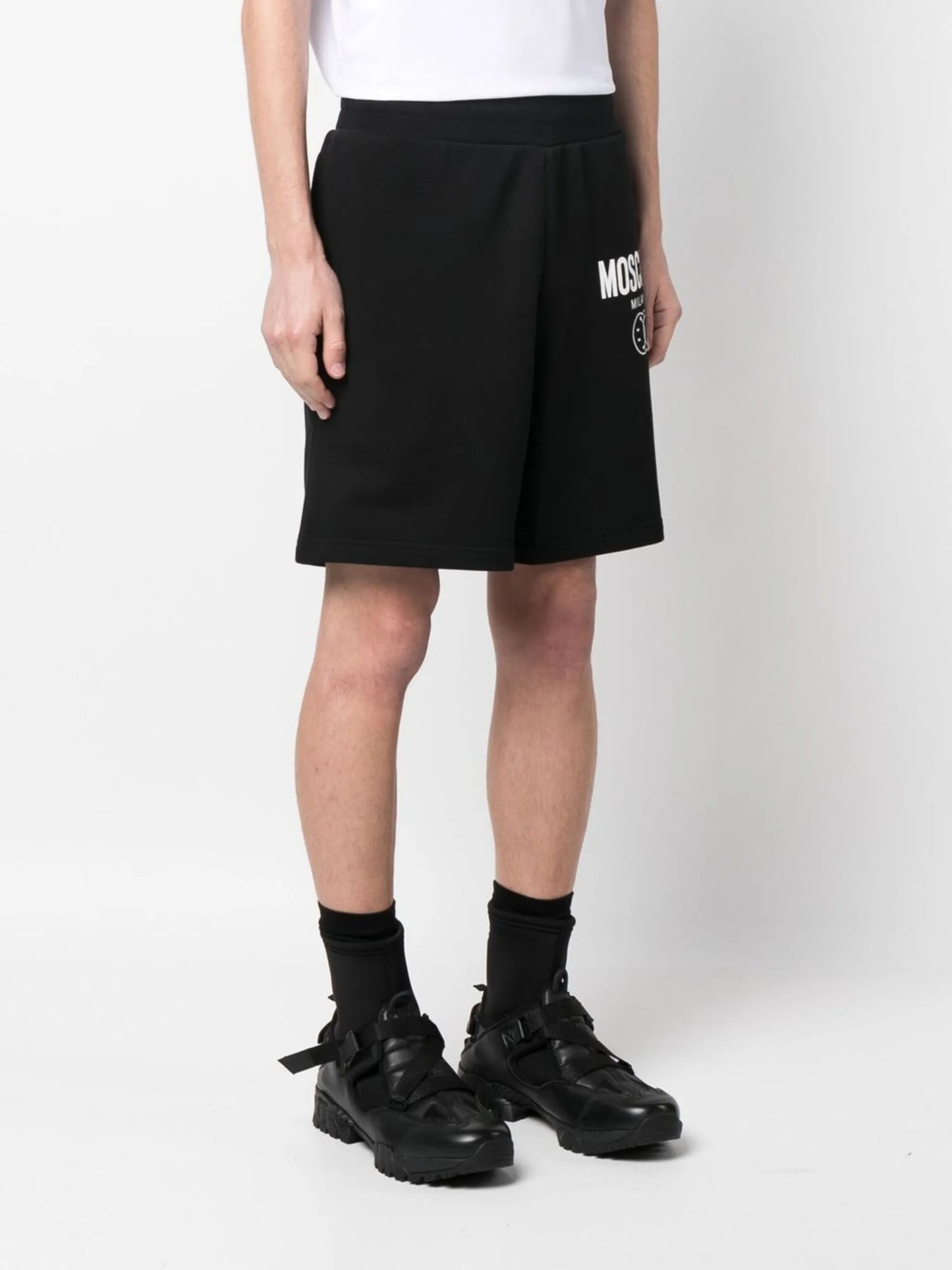 x Smiley cotton jersey shorts