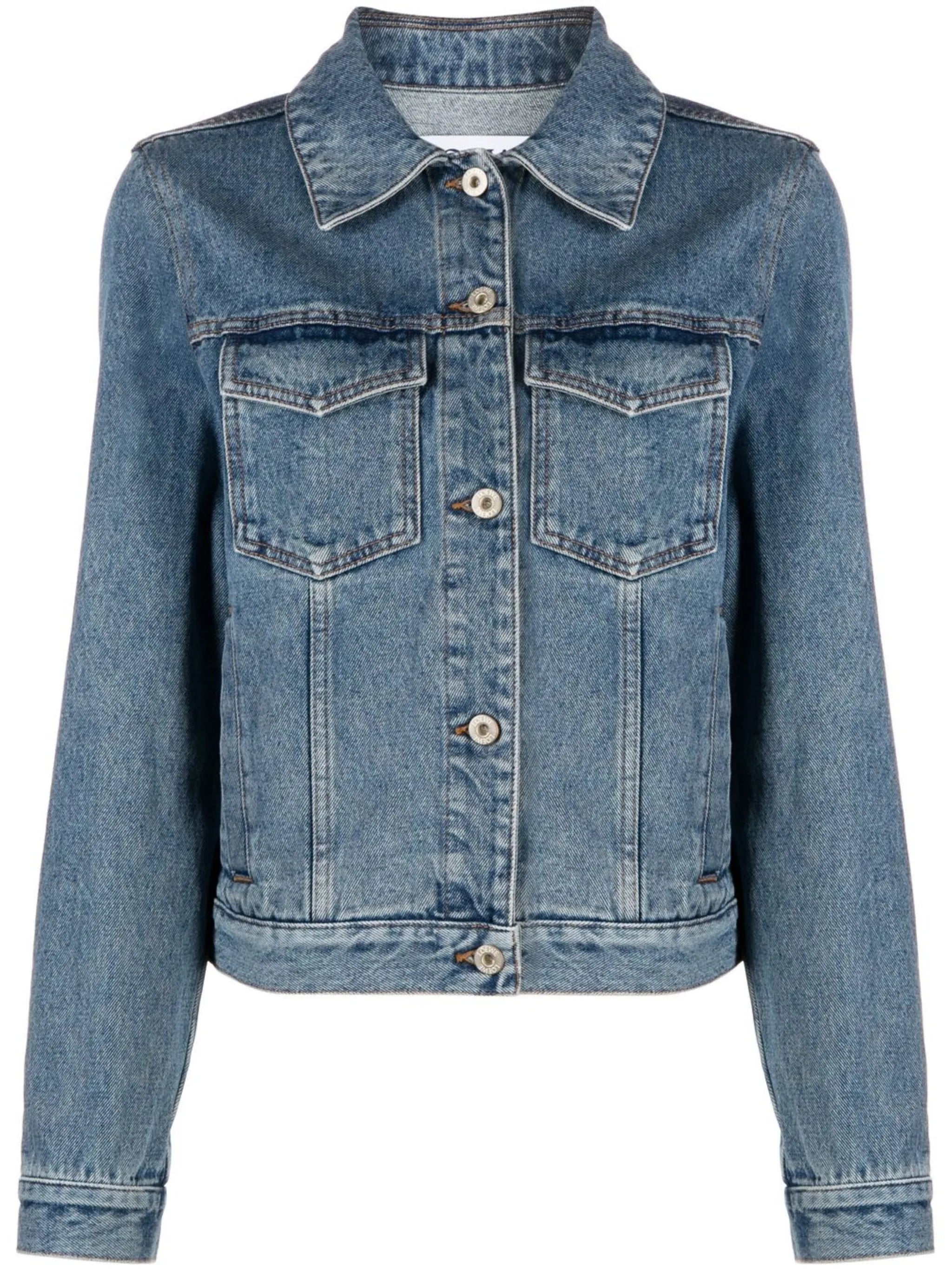 embroidered Anagram denim jacket
