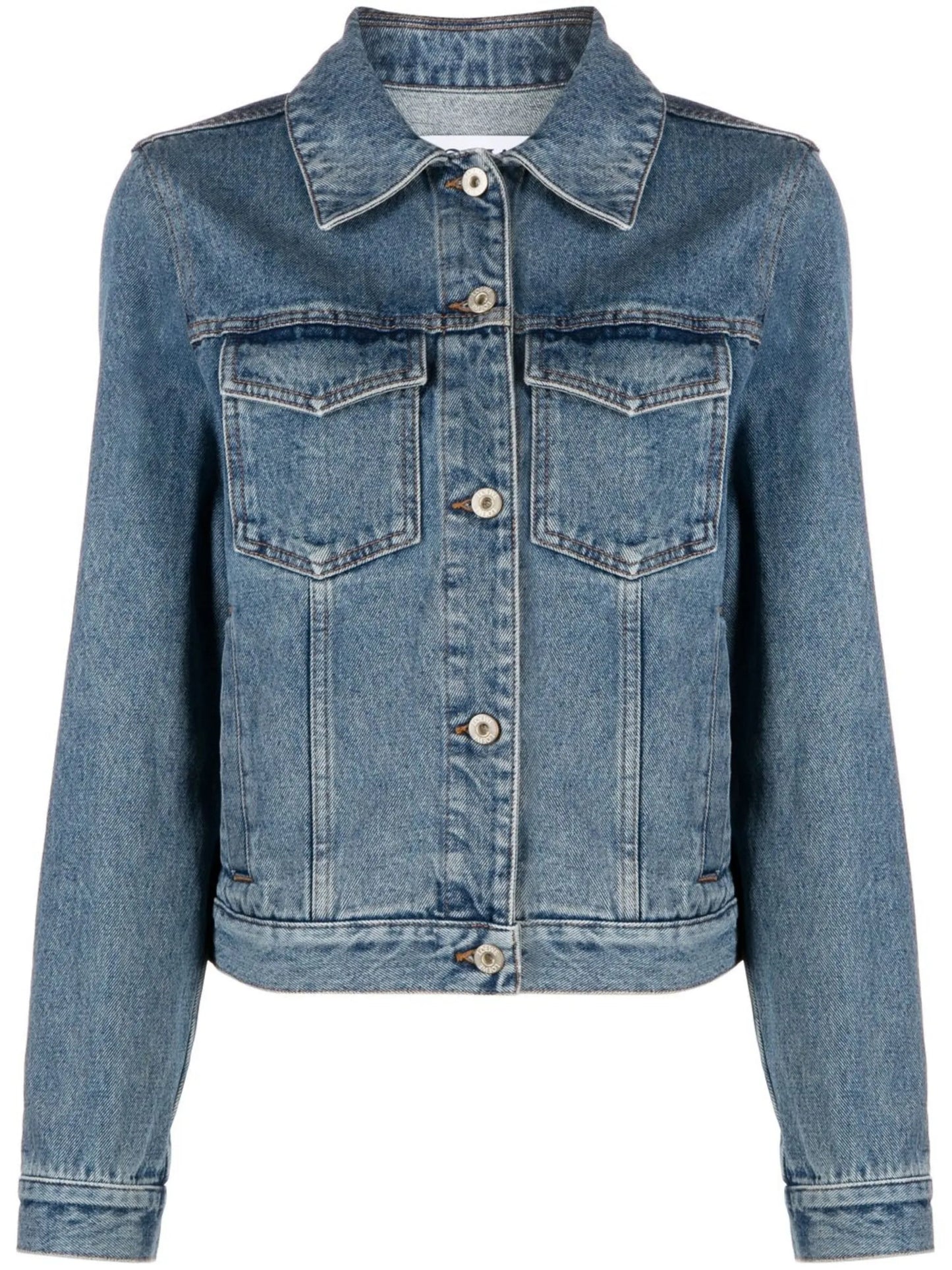 embroidered Anagram denim jacket