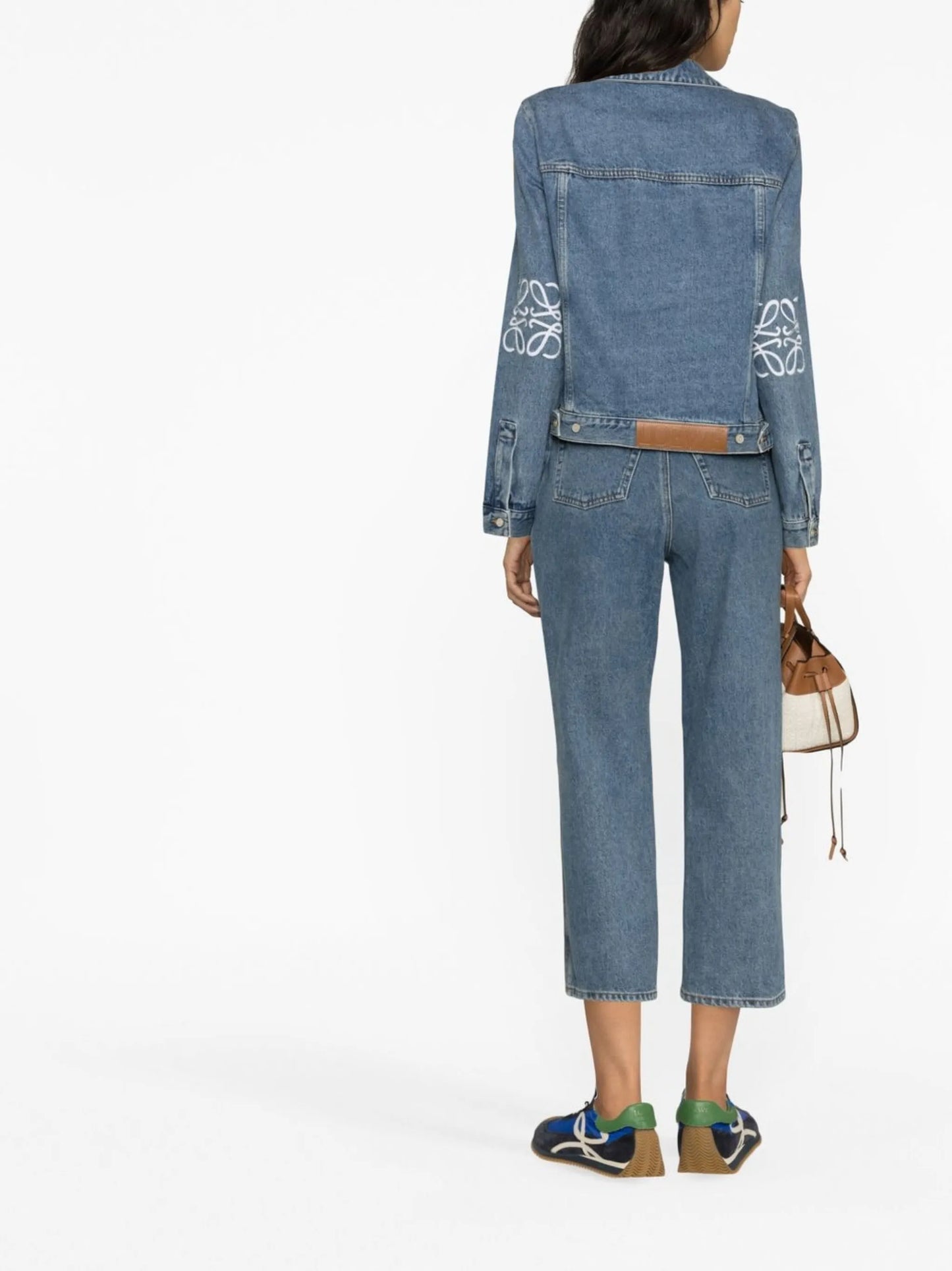 embroidered Anagram denim jacket