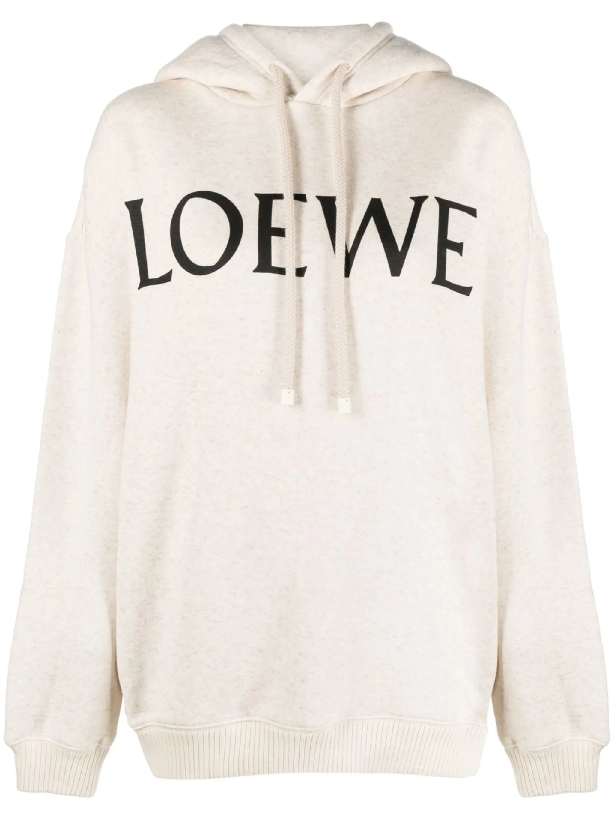 logo-print drawstring hoodie