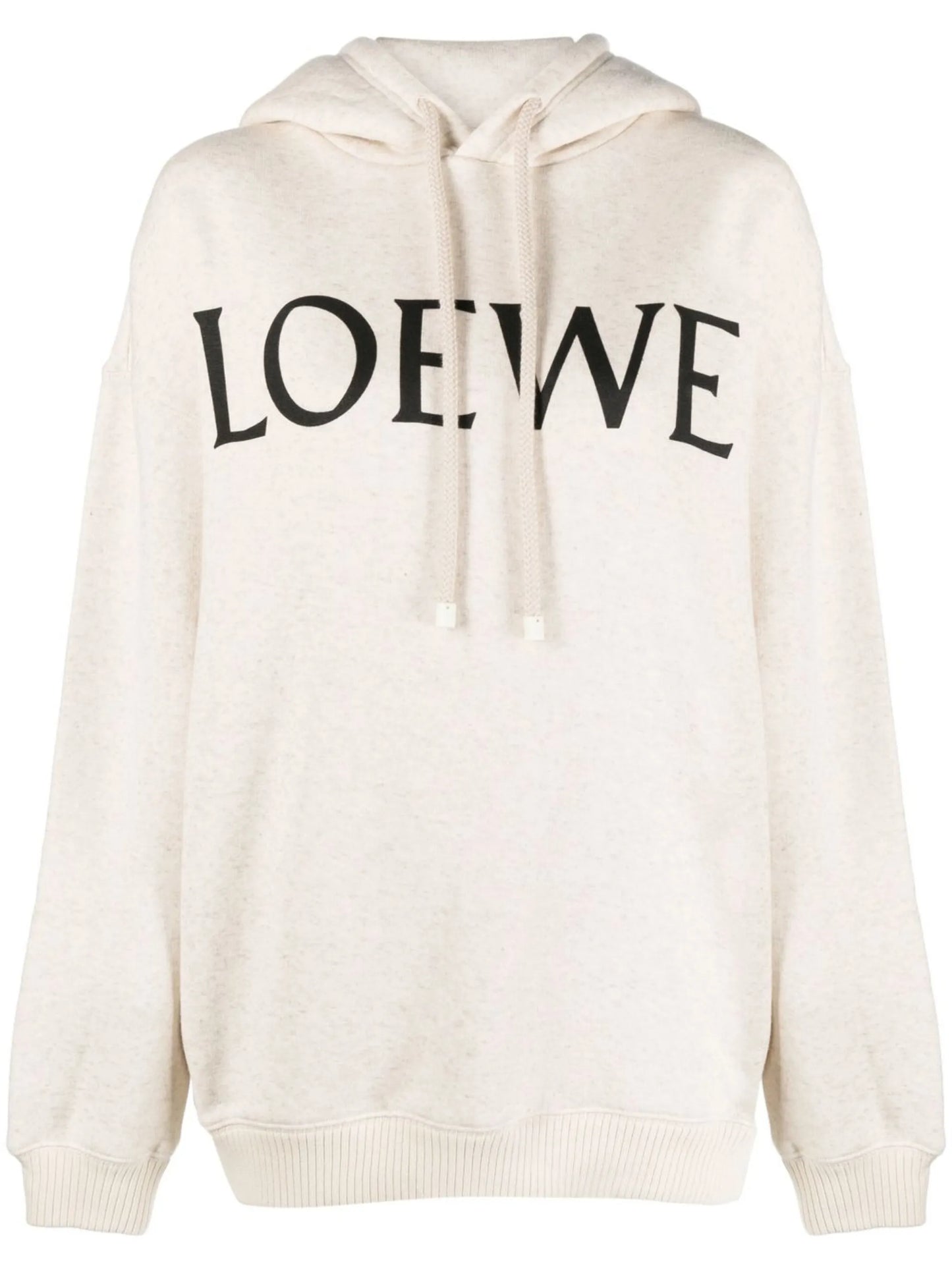 logo-print drawstring hoodie