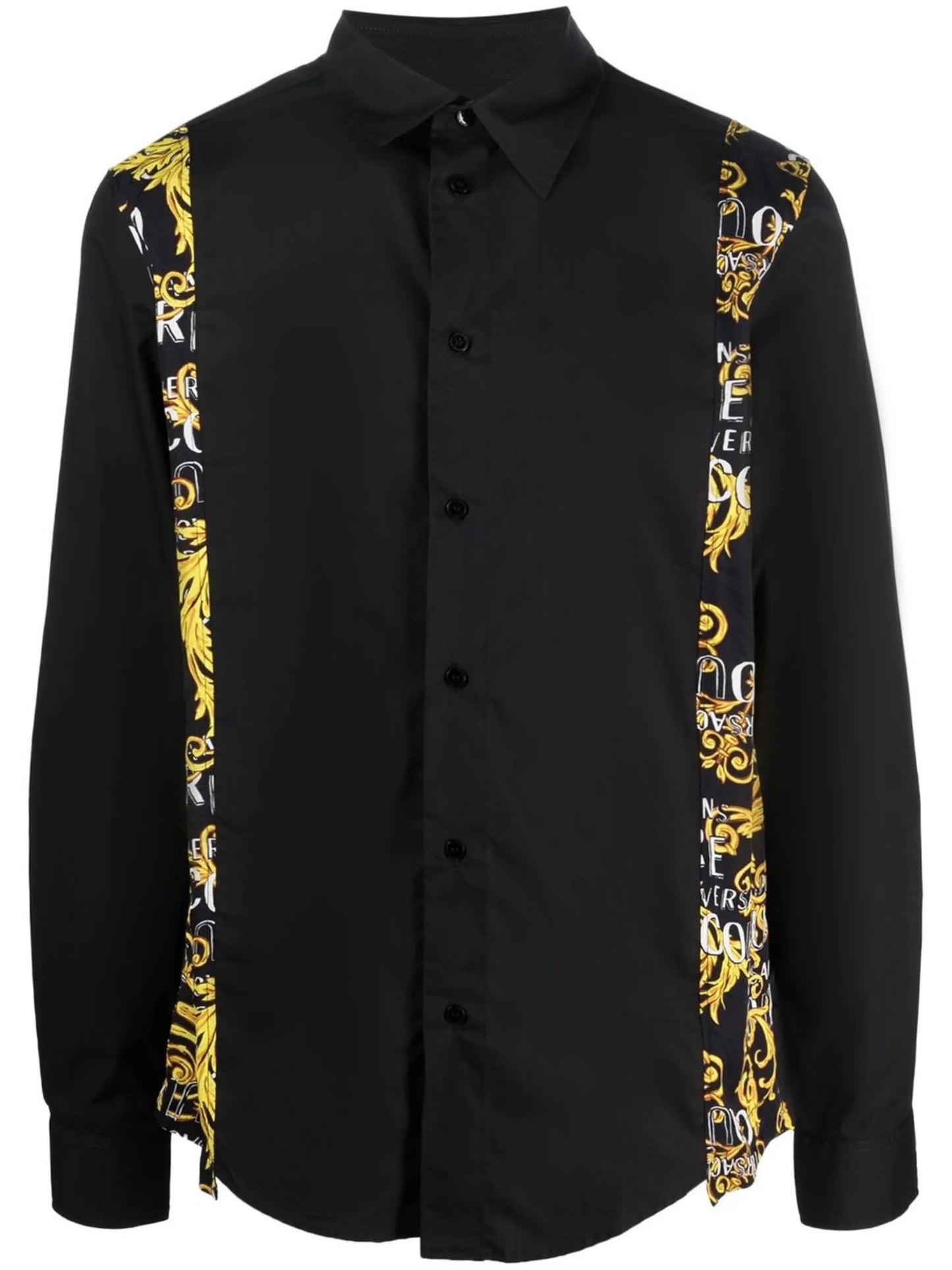 baroque-panelled long-sleeve shirt