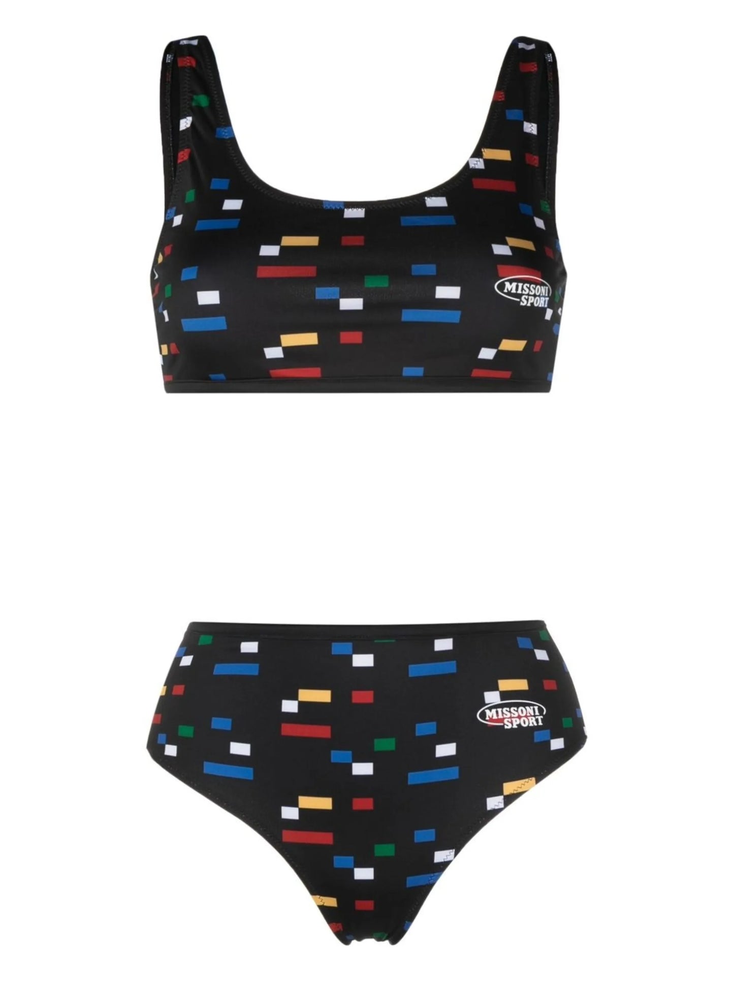 Sport graphic-print bikini