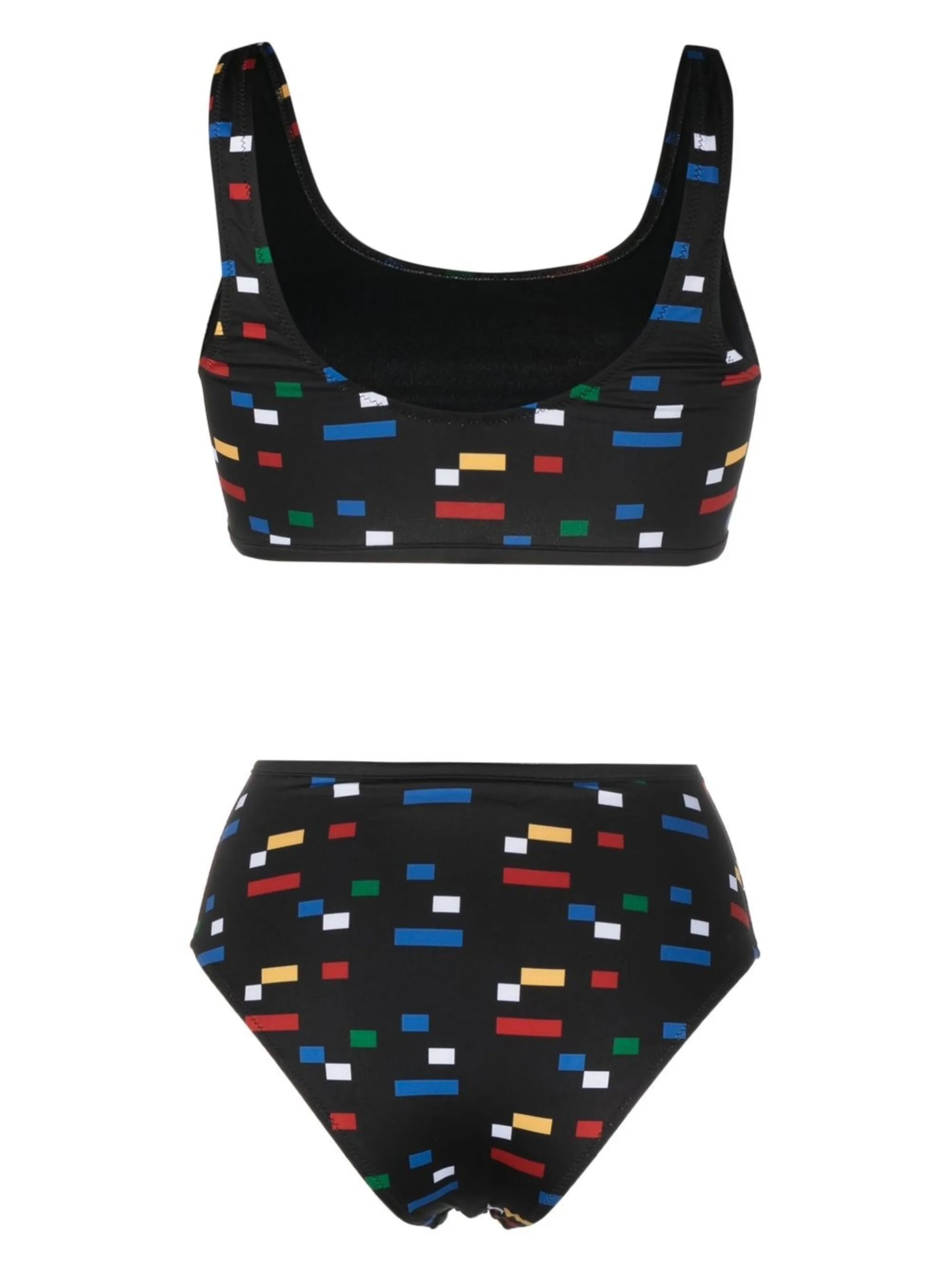 Sport graphic-print bikini