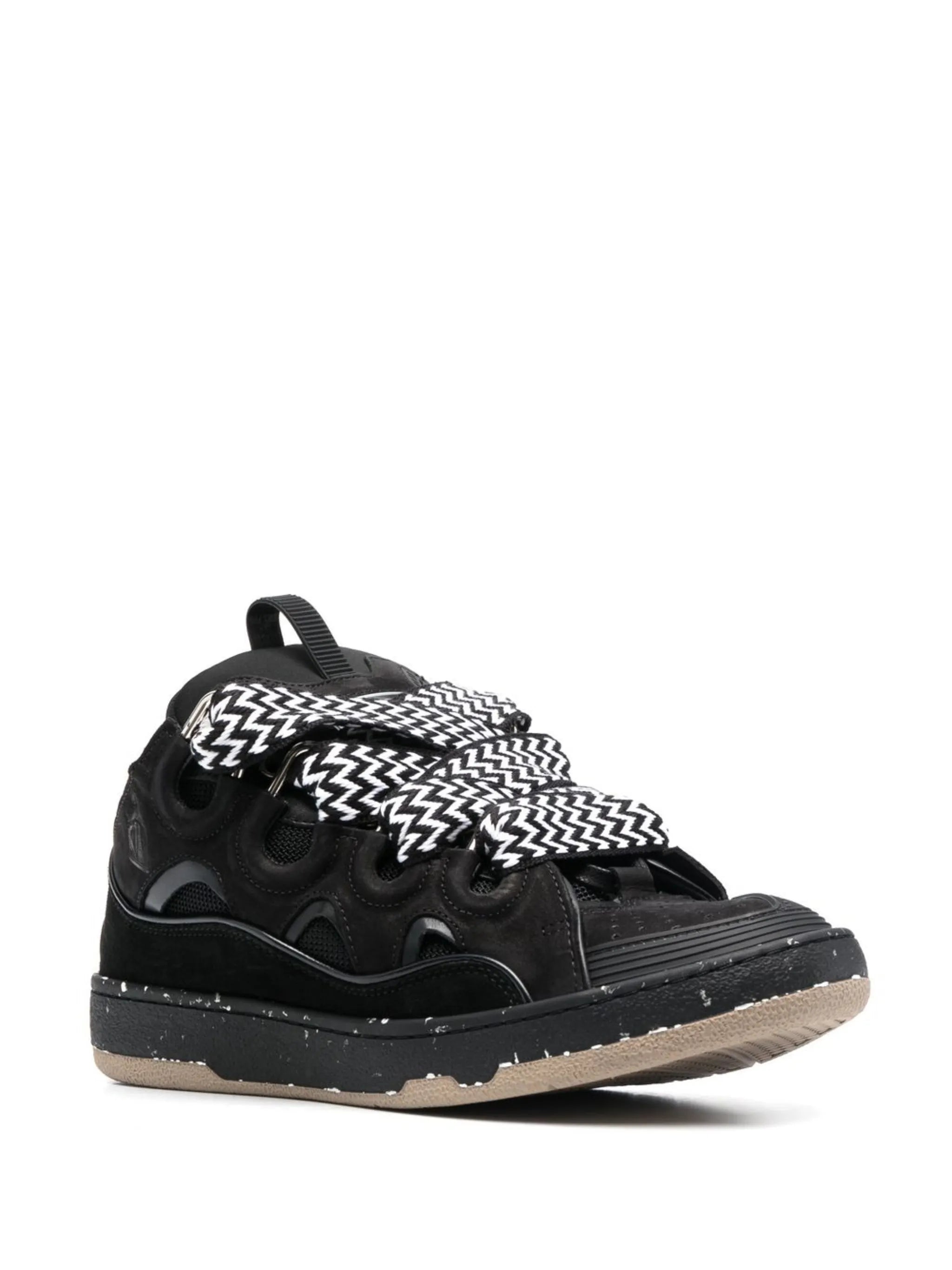 Curb leather sneakers