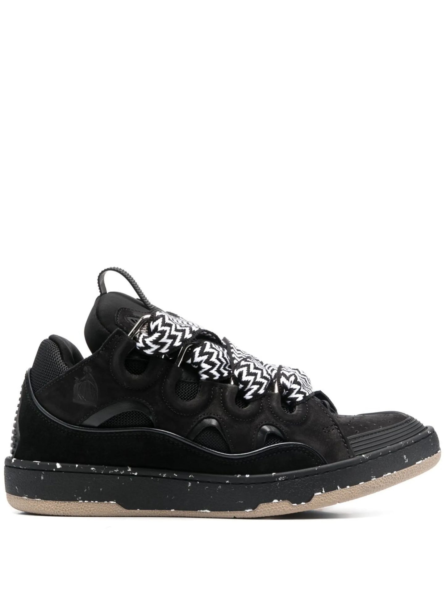 Curb leather sneakers