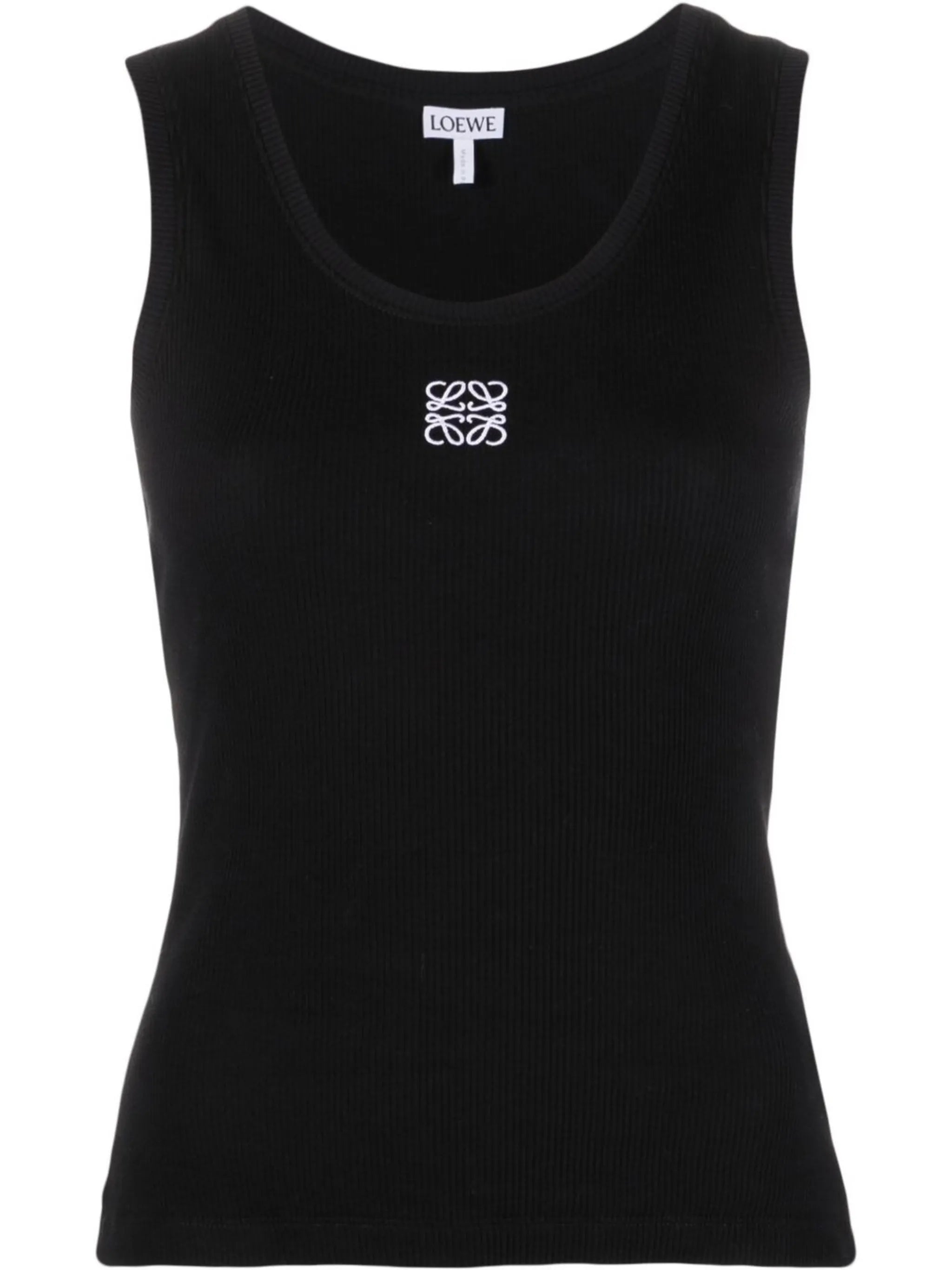 embroidered Anagram tank top