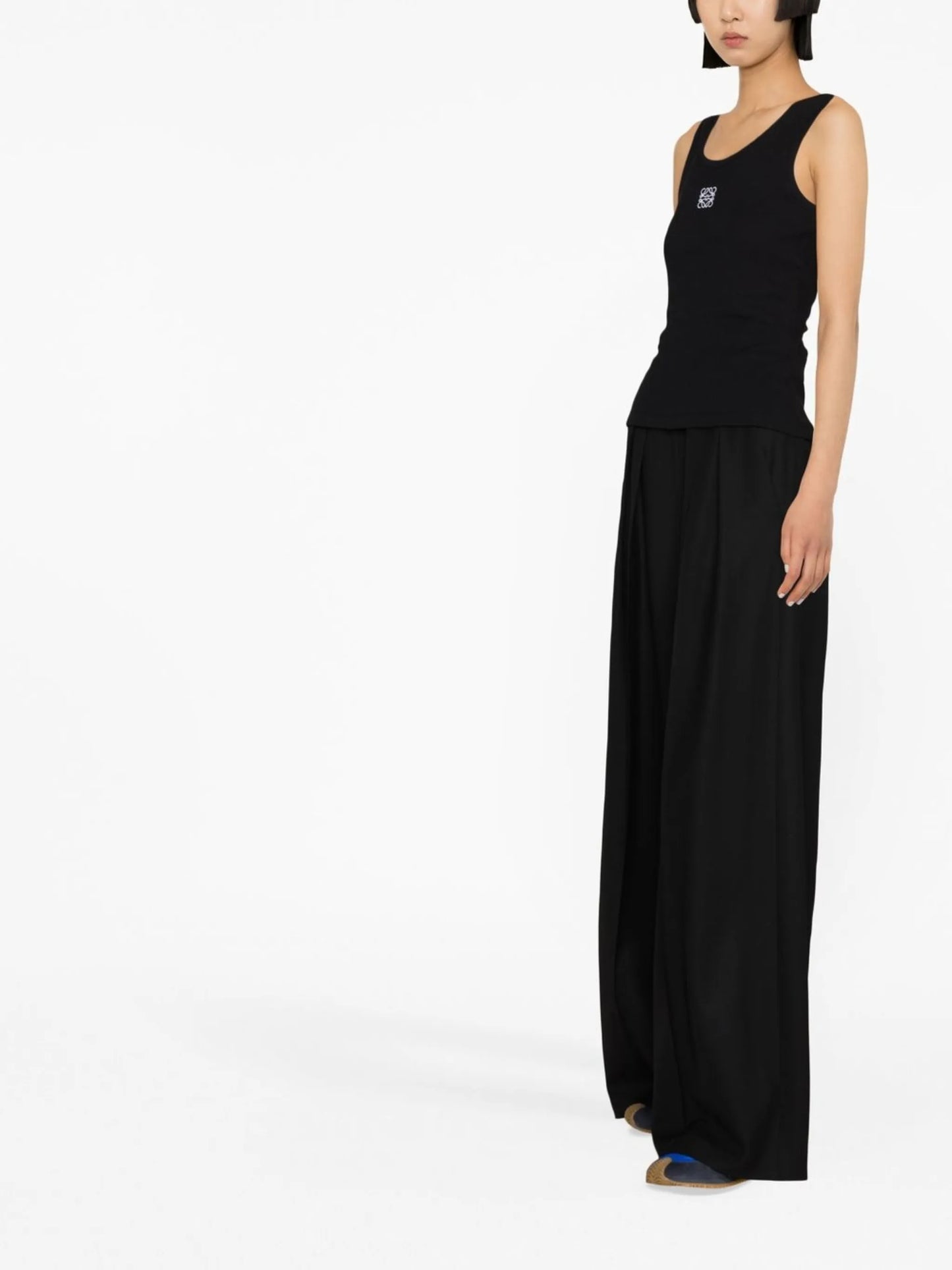 embroidered Anagram tank top