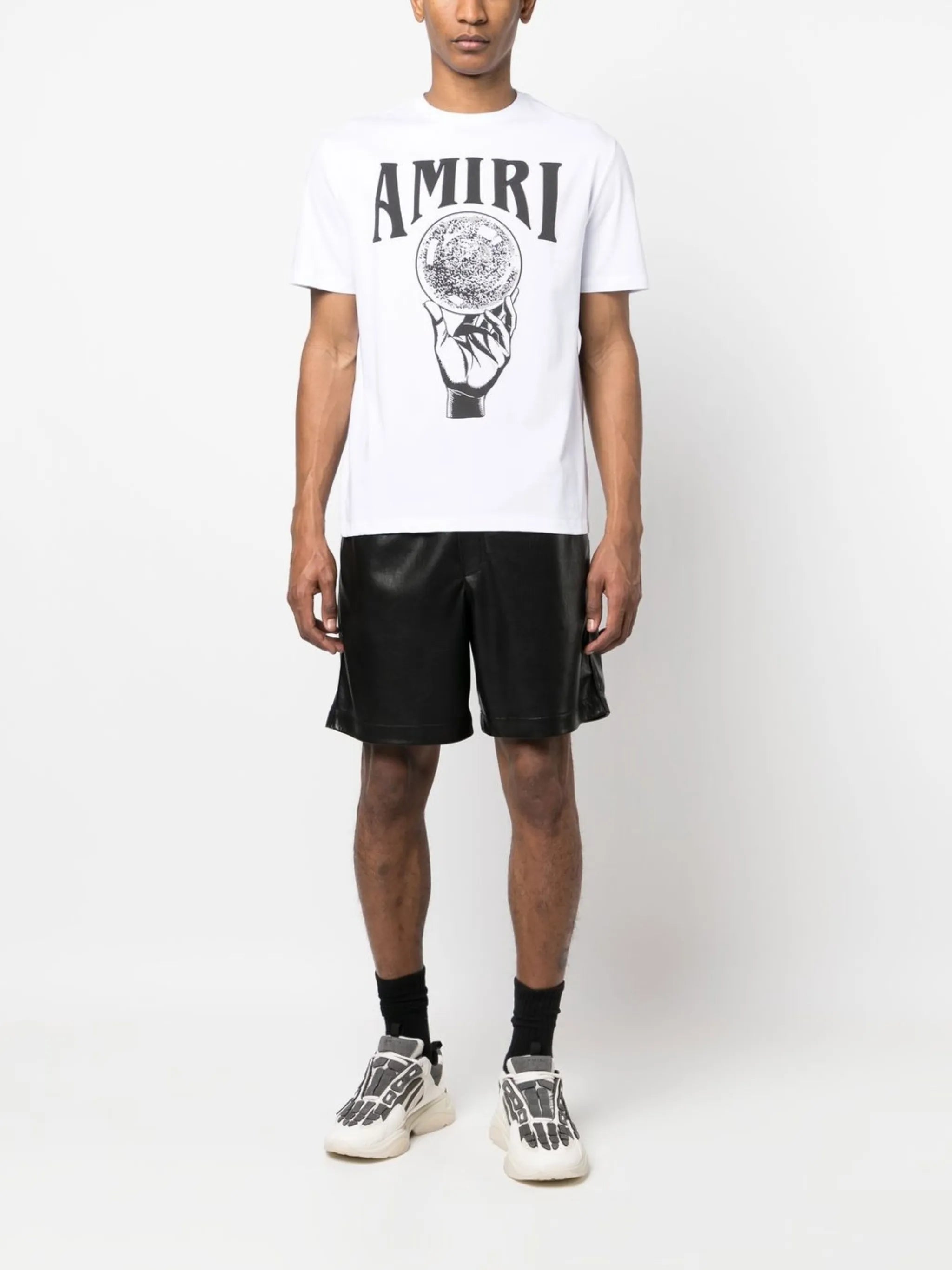 Crystal ball-print cotton T-shirt
