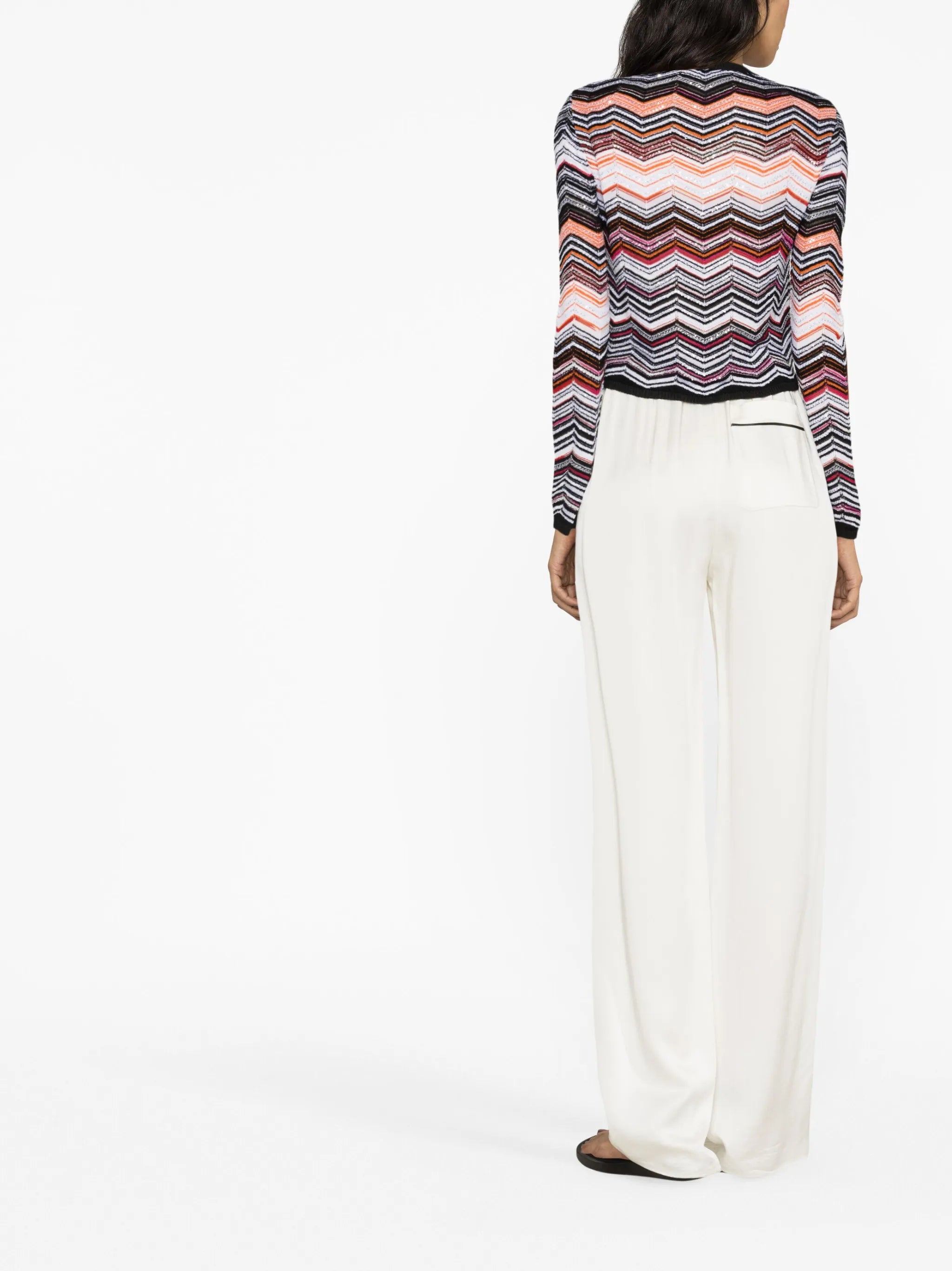 zigzag knitted sweater