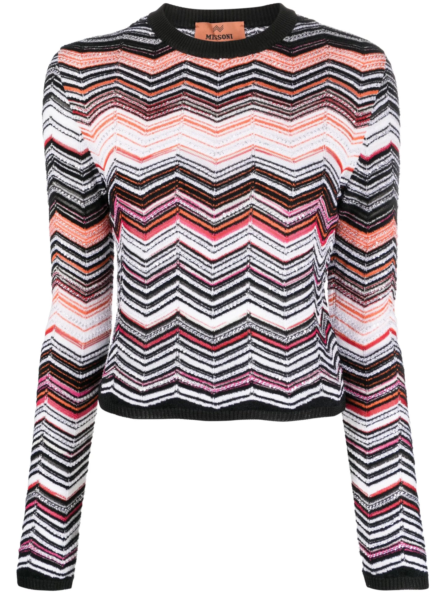 zigzag knitted sweater