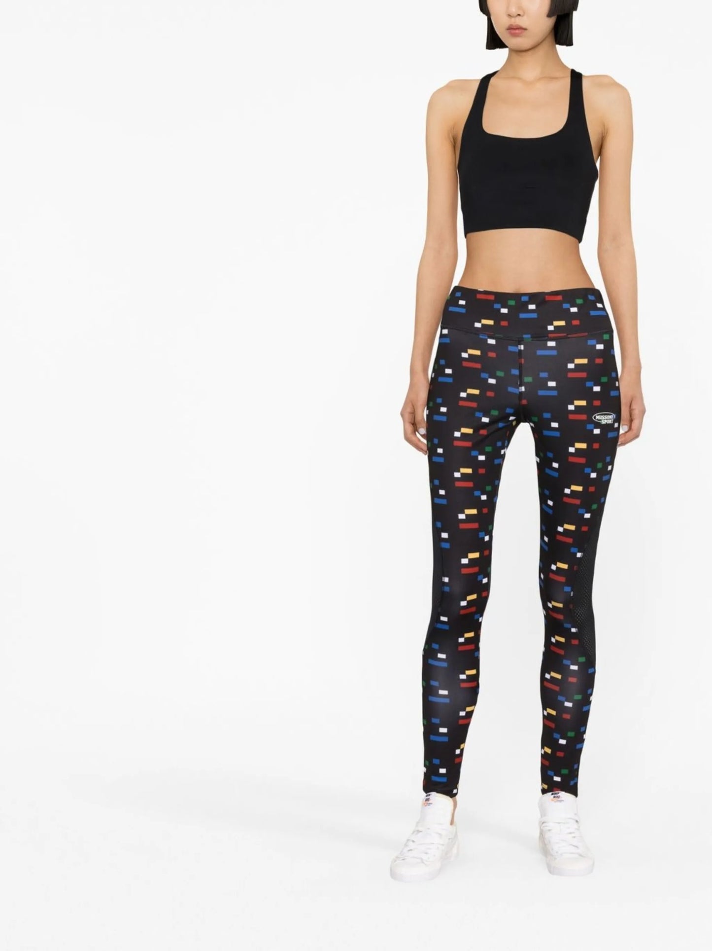 geometric-print leggings