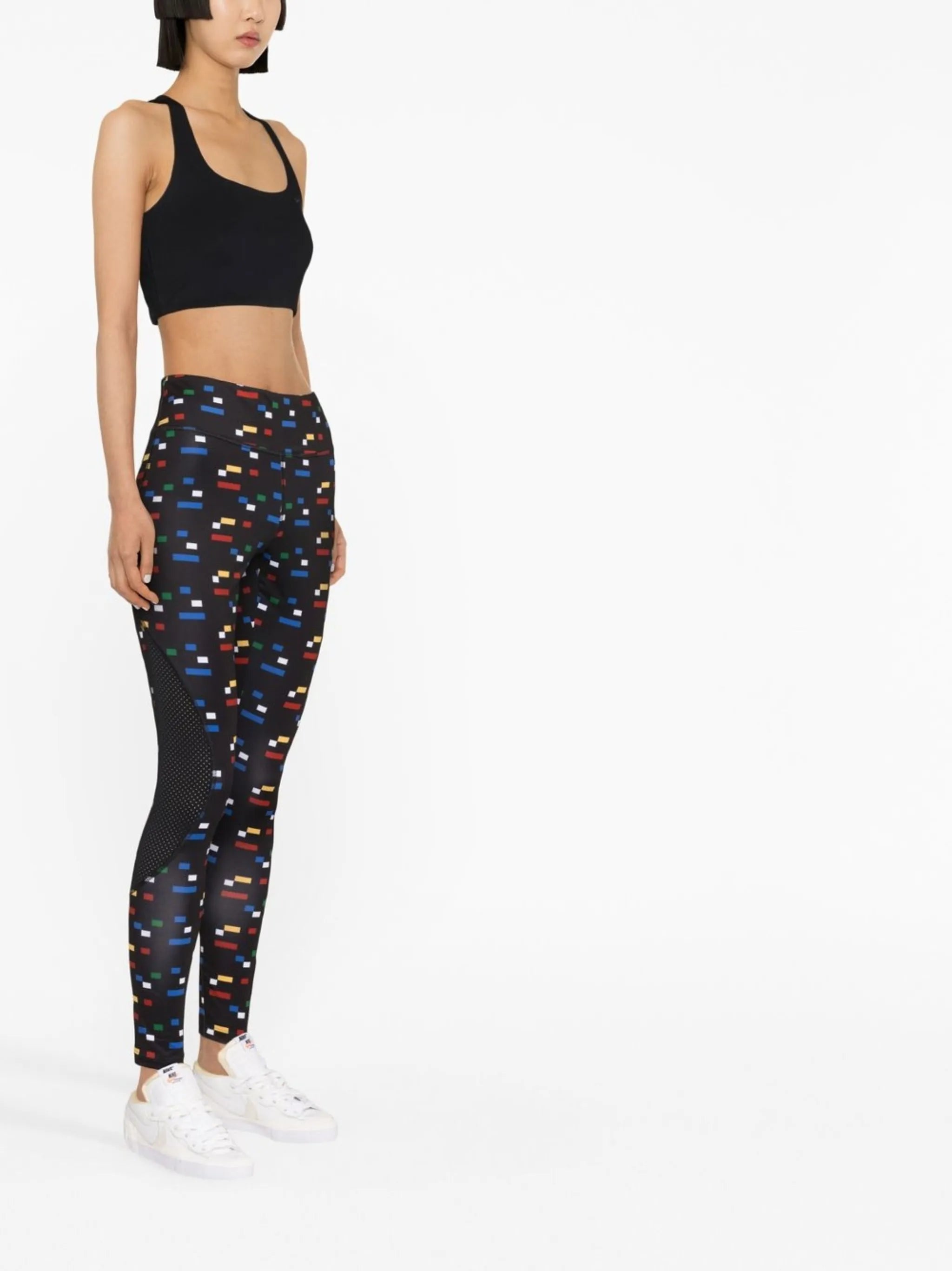 geometric-print leggings