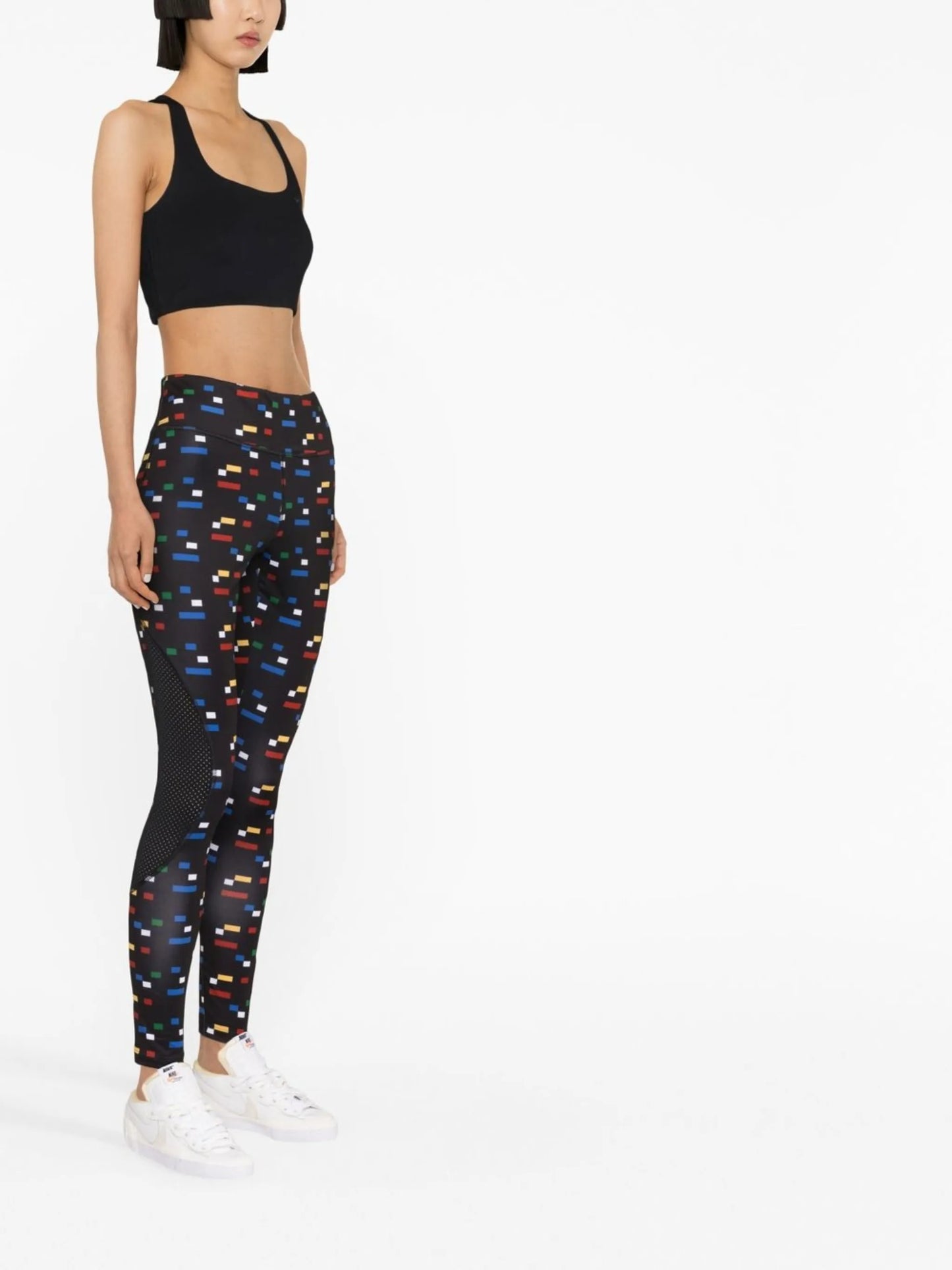 geometric-print leggings
