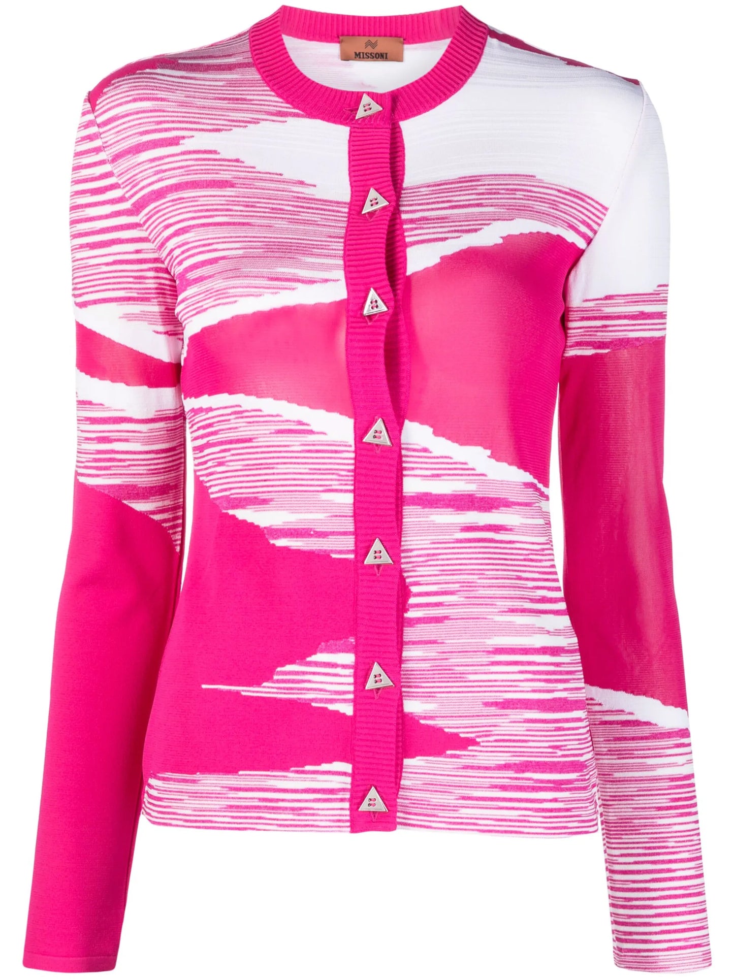 semi-sheer details button-up cardigan