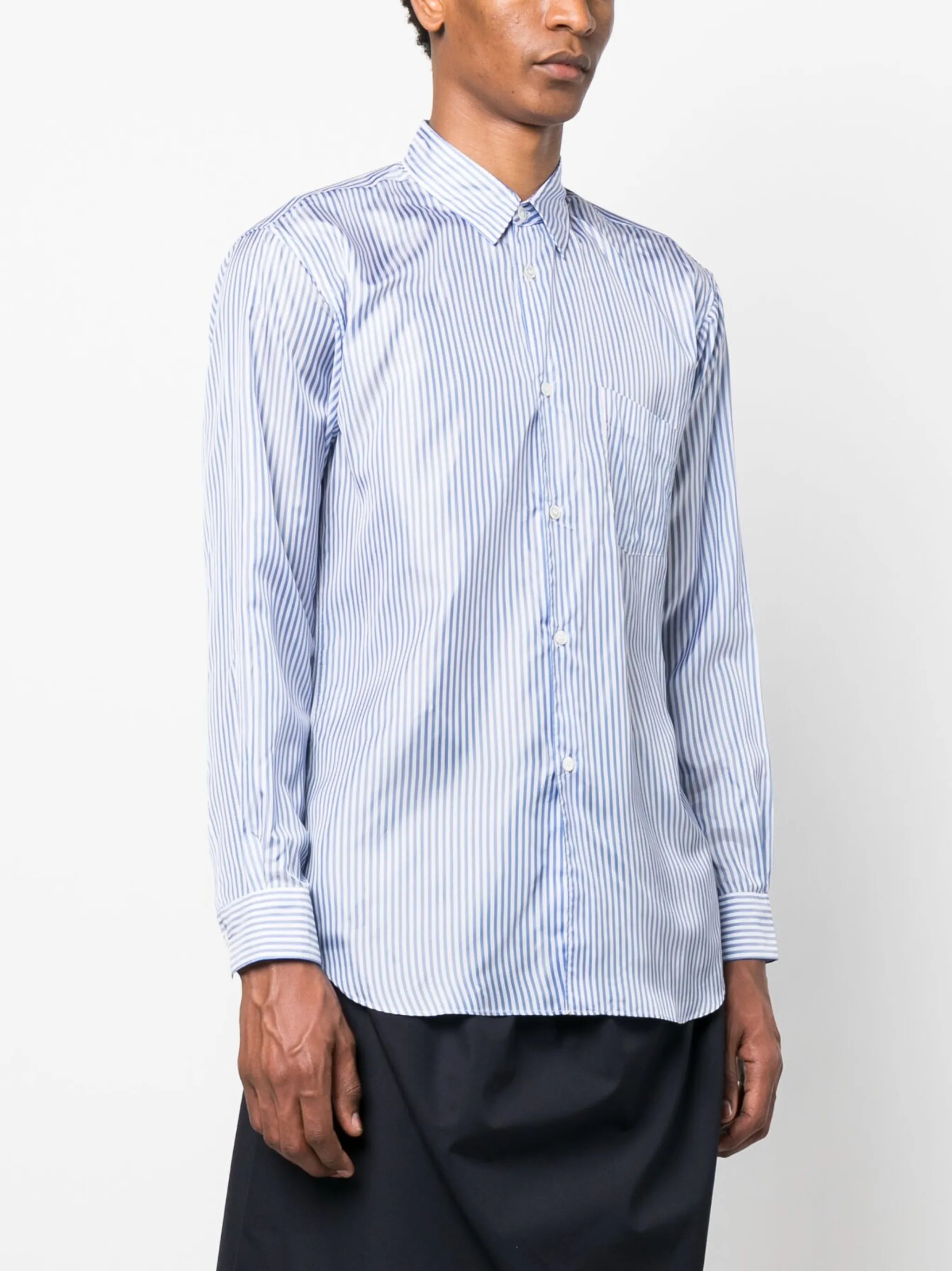 long-sleeve striped shirt