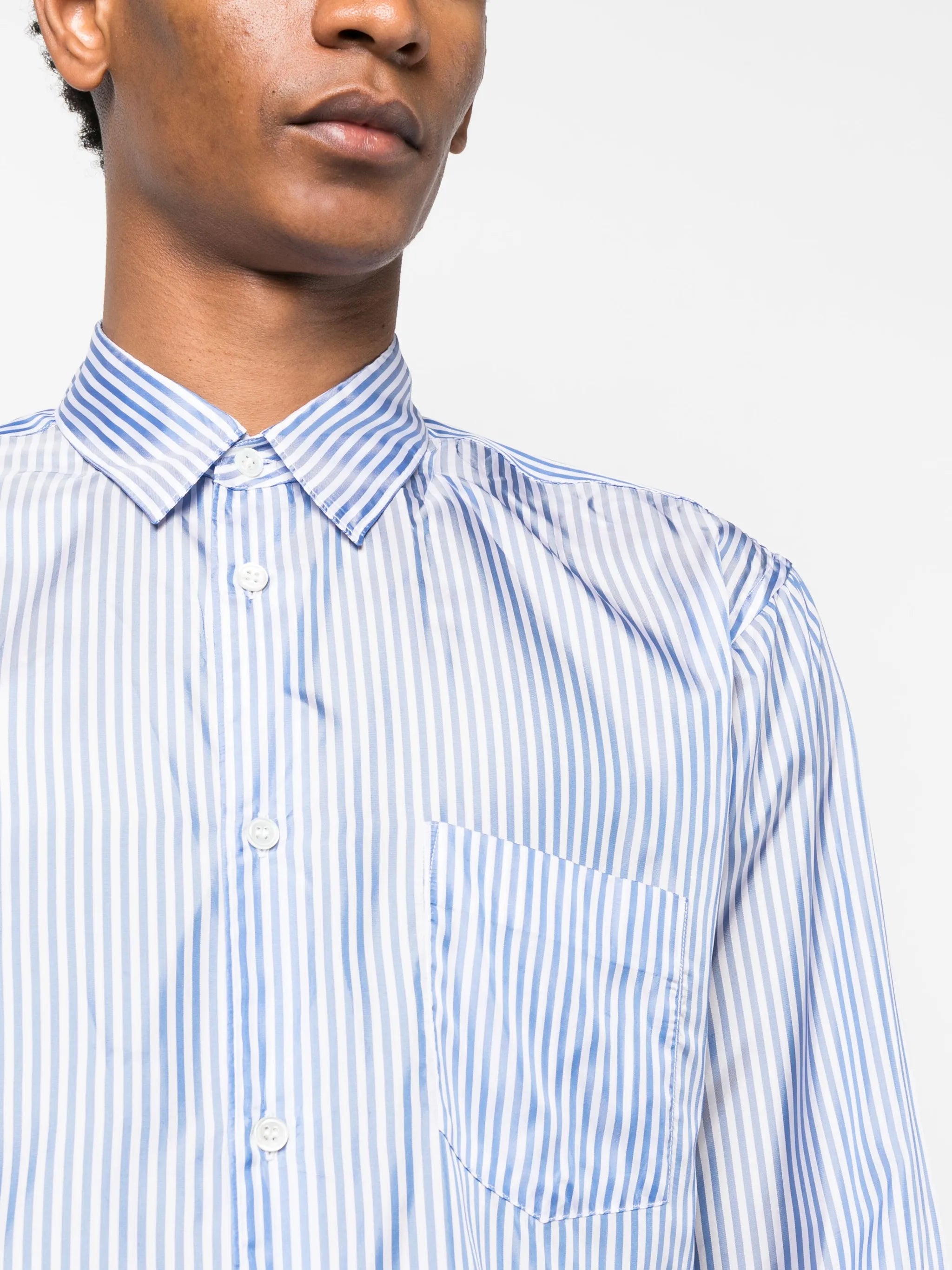 long-sleeve striped shirt
