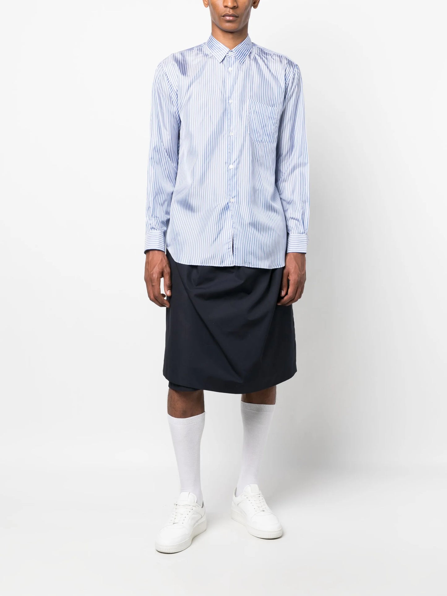 long-sleeve striped shirt