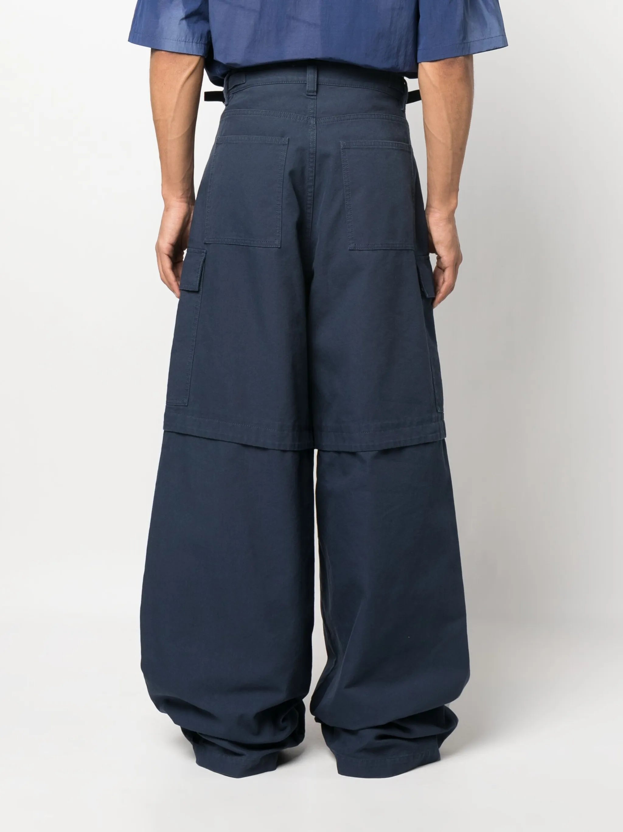 multiple-pocket cargo trousers
