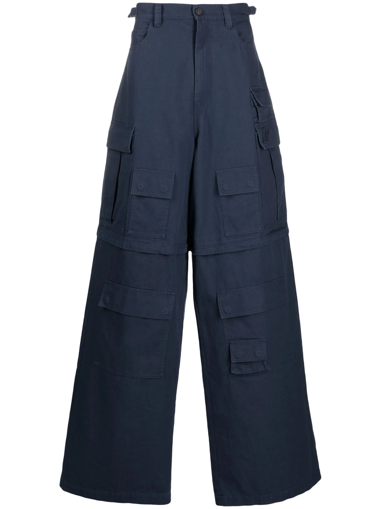 multiple-pocket cargo trousers