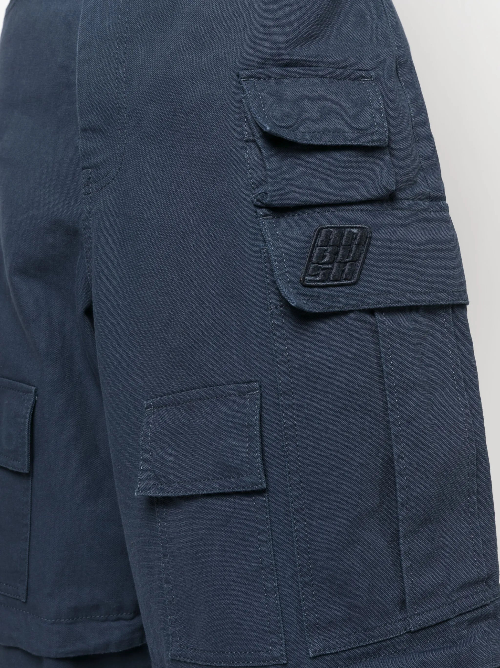 multiple-pocket cargo trousers