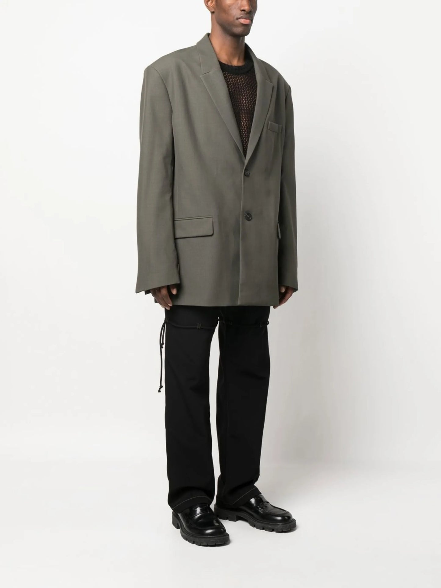 wool single-breasted blazer