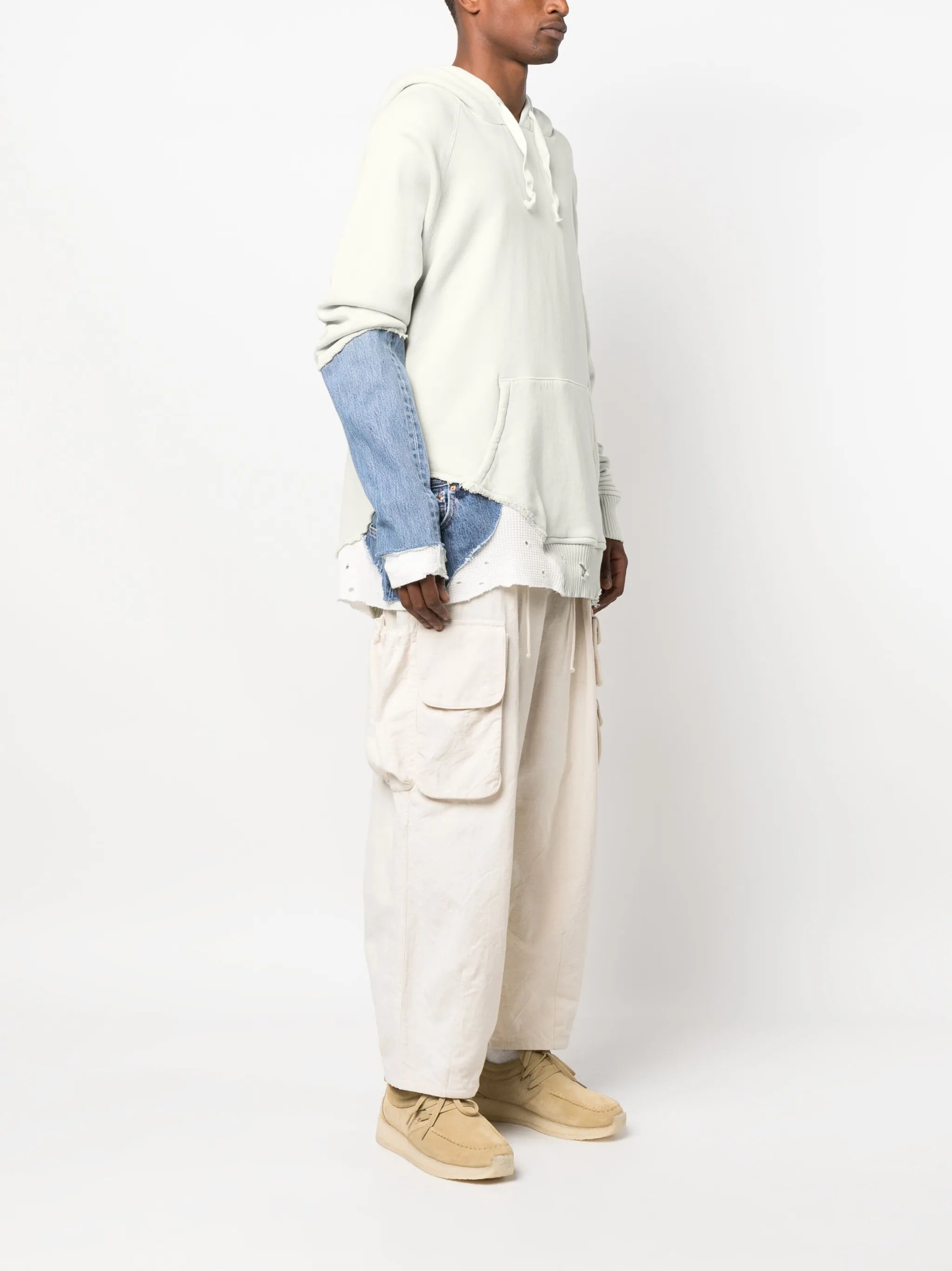 Fragment drawstring hoodie