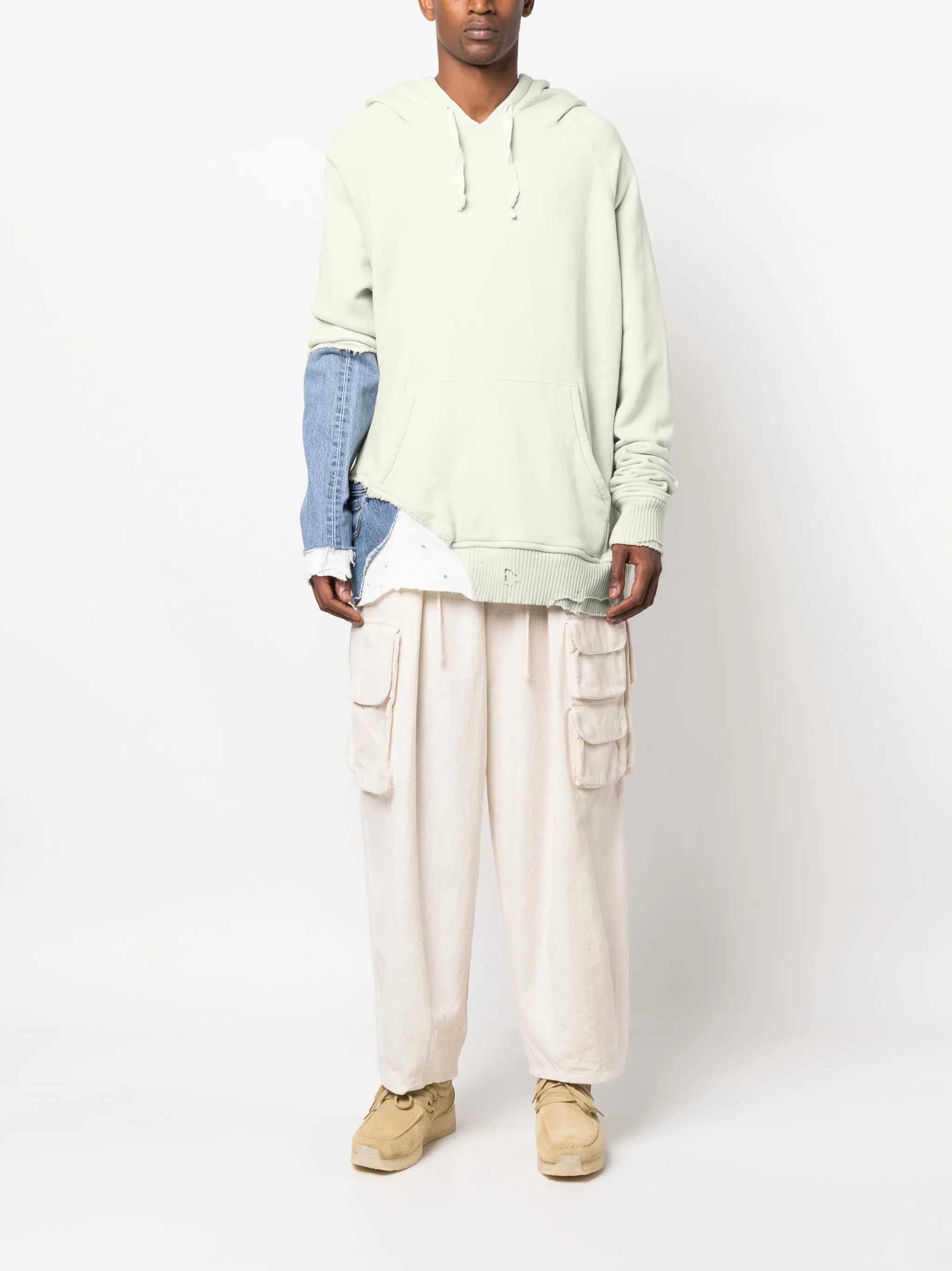 Fragment drawstring hoodie