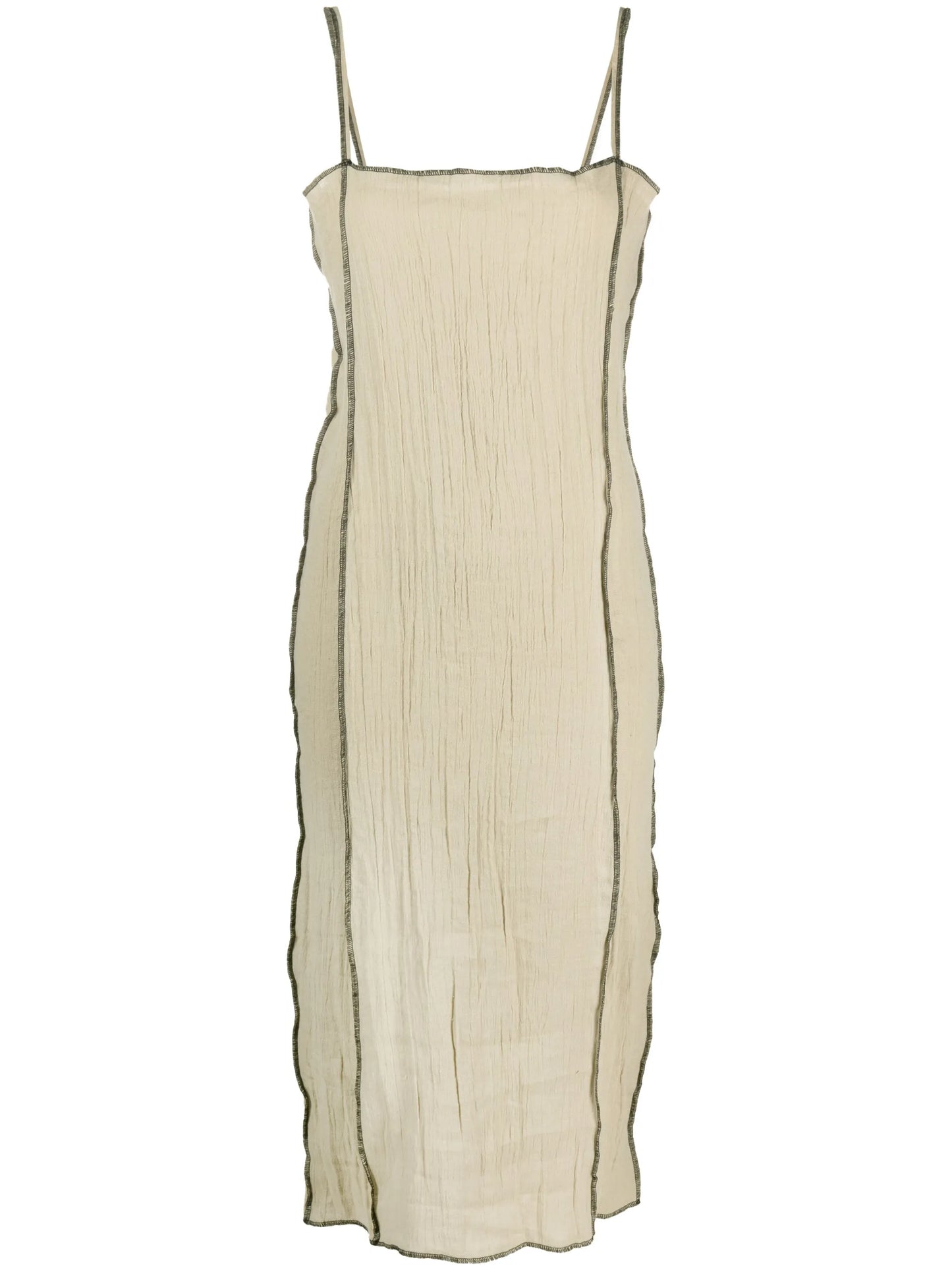Shok crinkled slip dress
