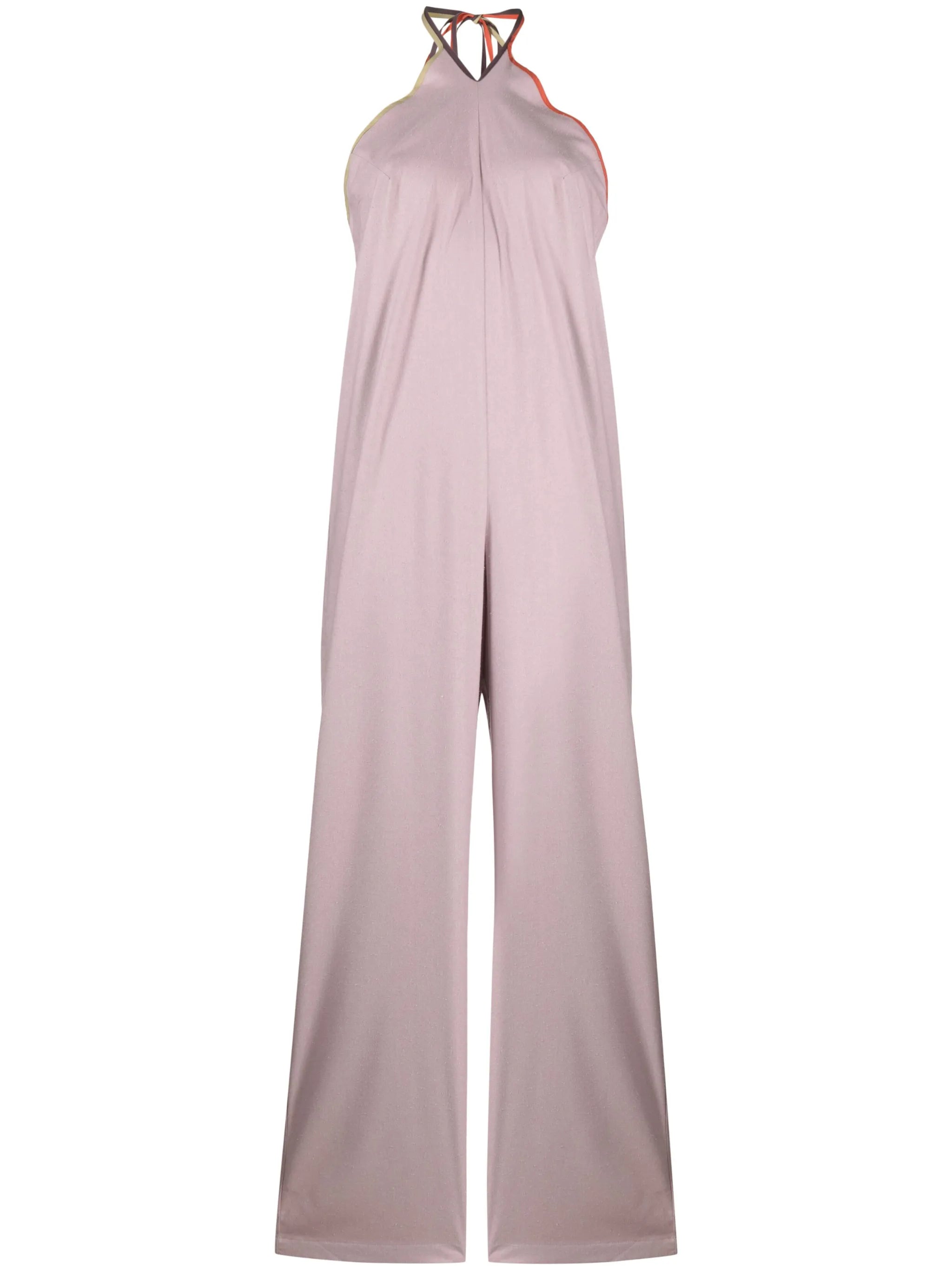 Mar halterneck silk jumpsuit