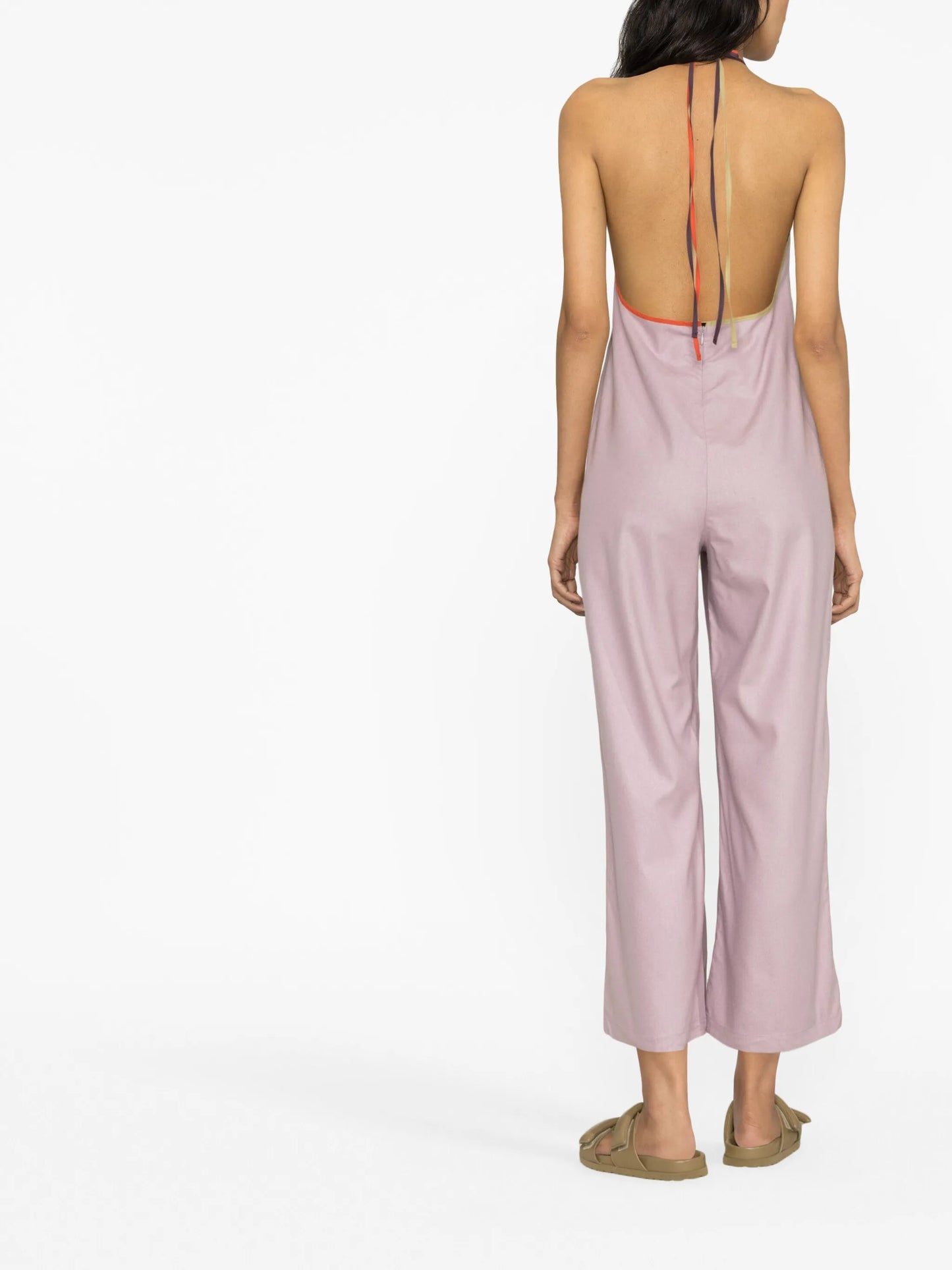Mar halterneck silk jumpsuit