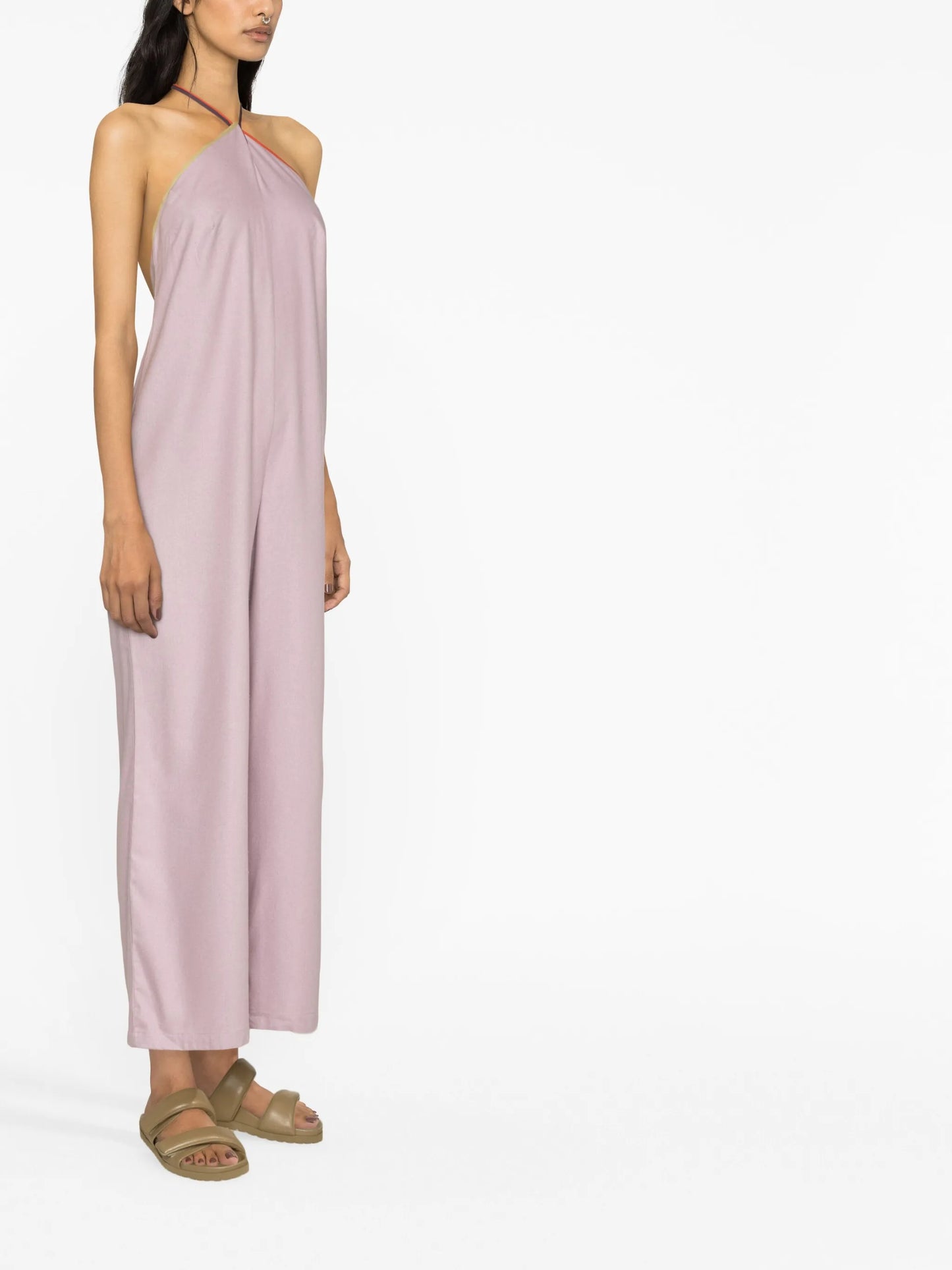 Mar halterneck silk jumpsuit