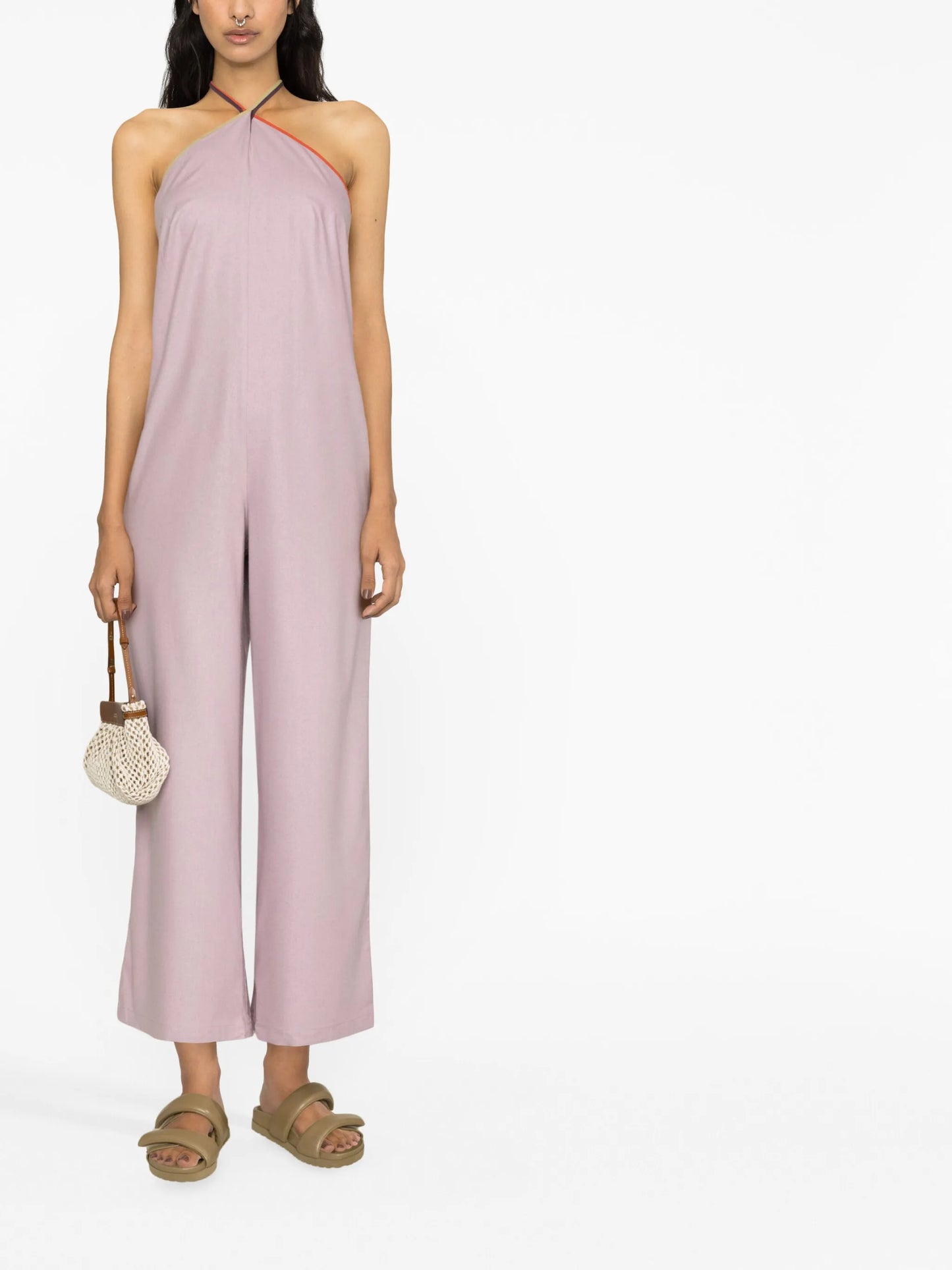 Mar halterneck silk jumpsuit