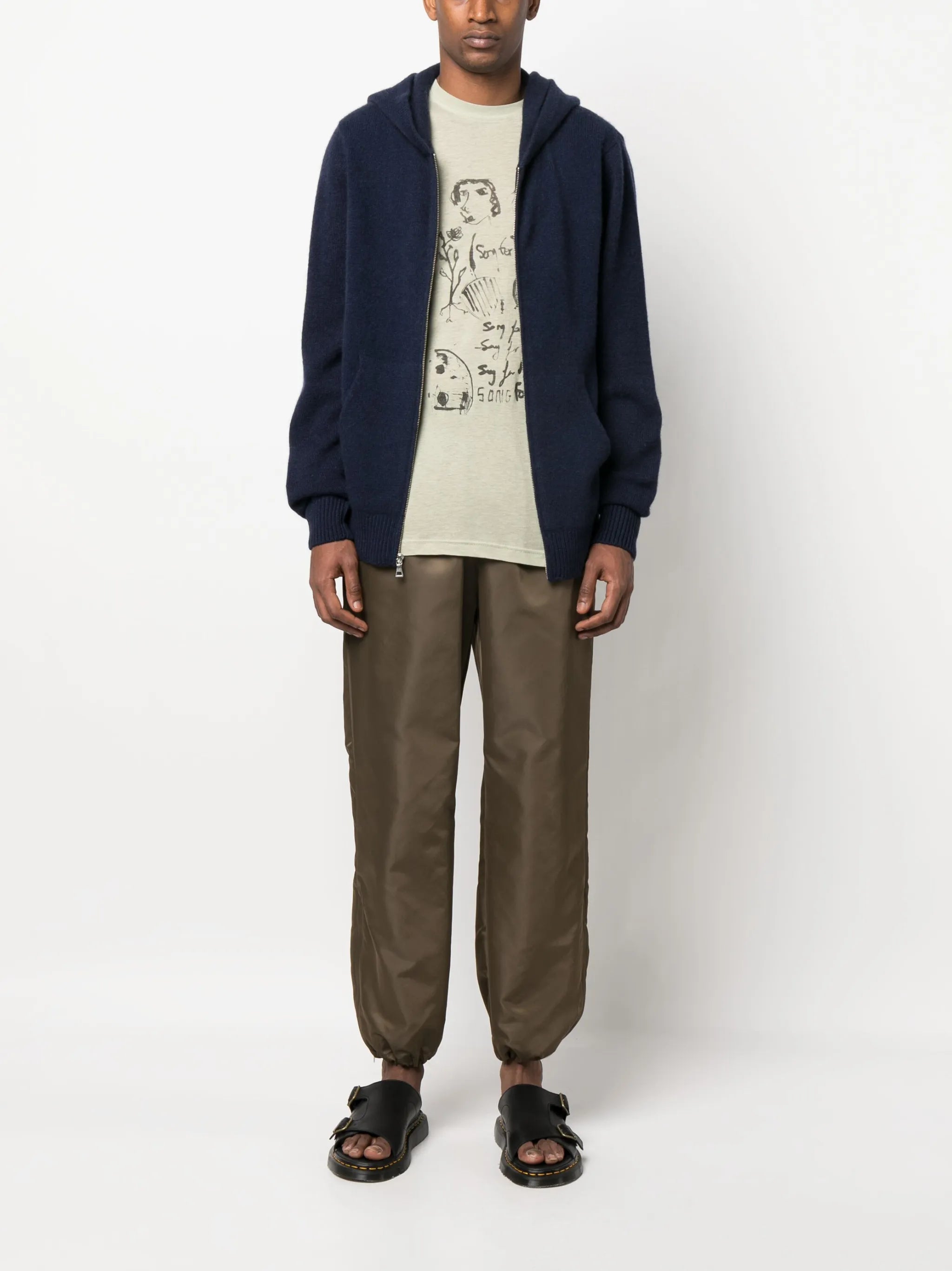 knitted cashmere hoodie