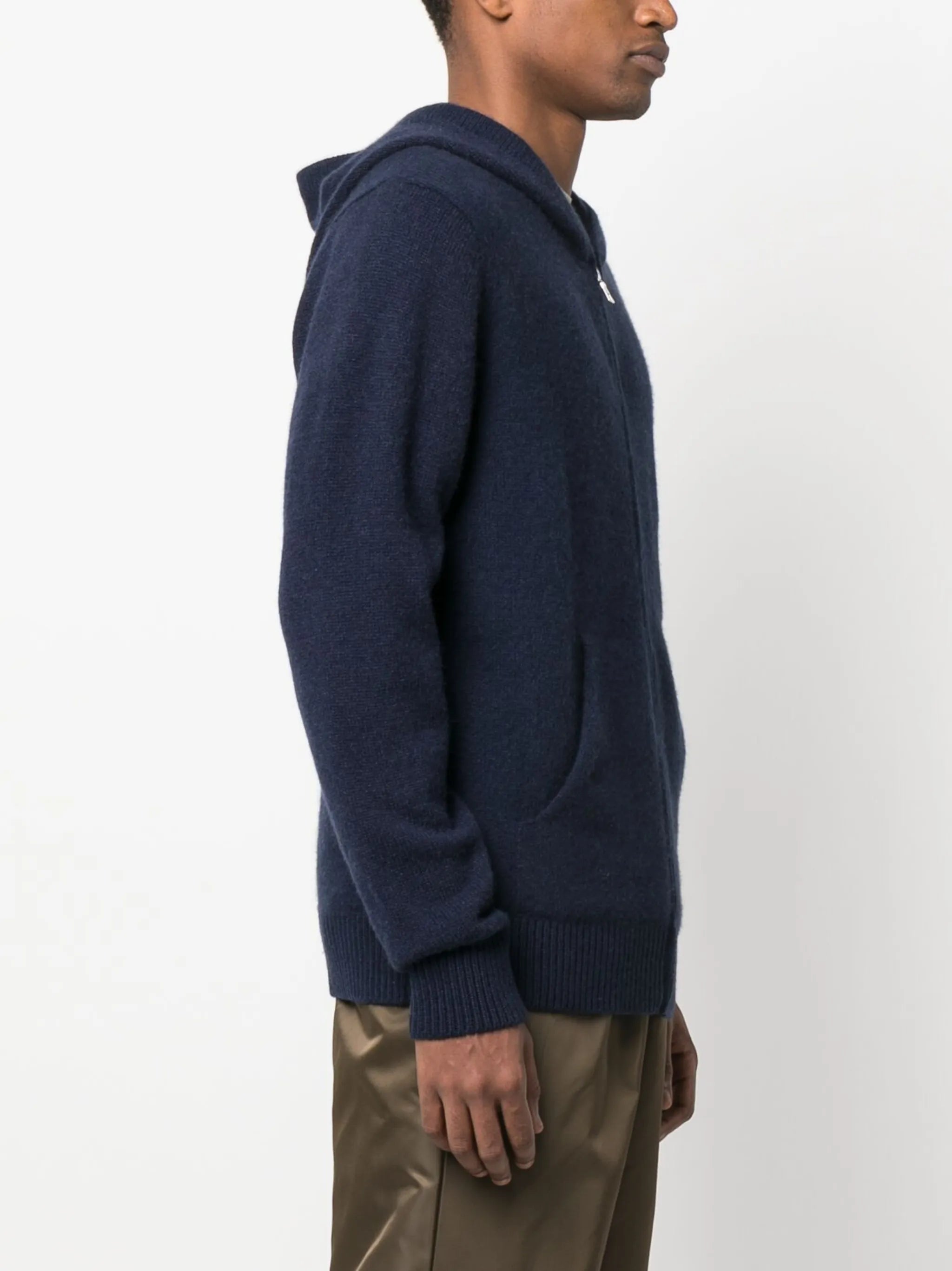knitted cashmere hoodie