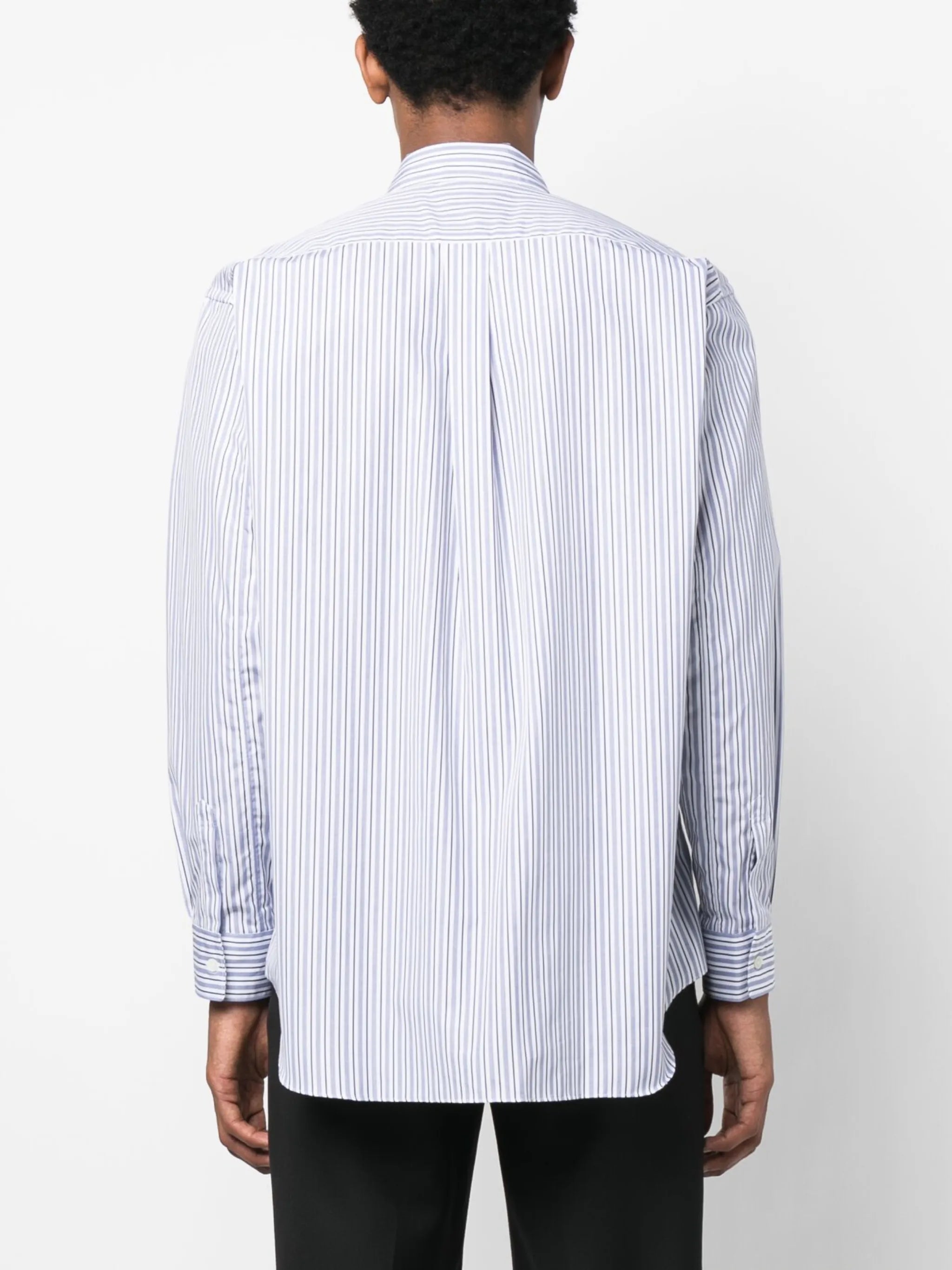 striped poplin shirt