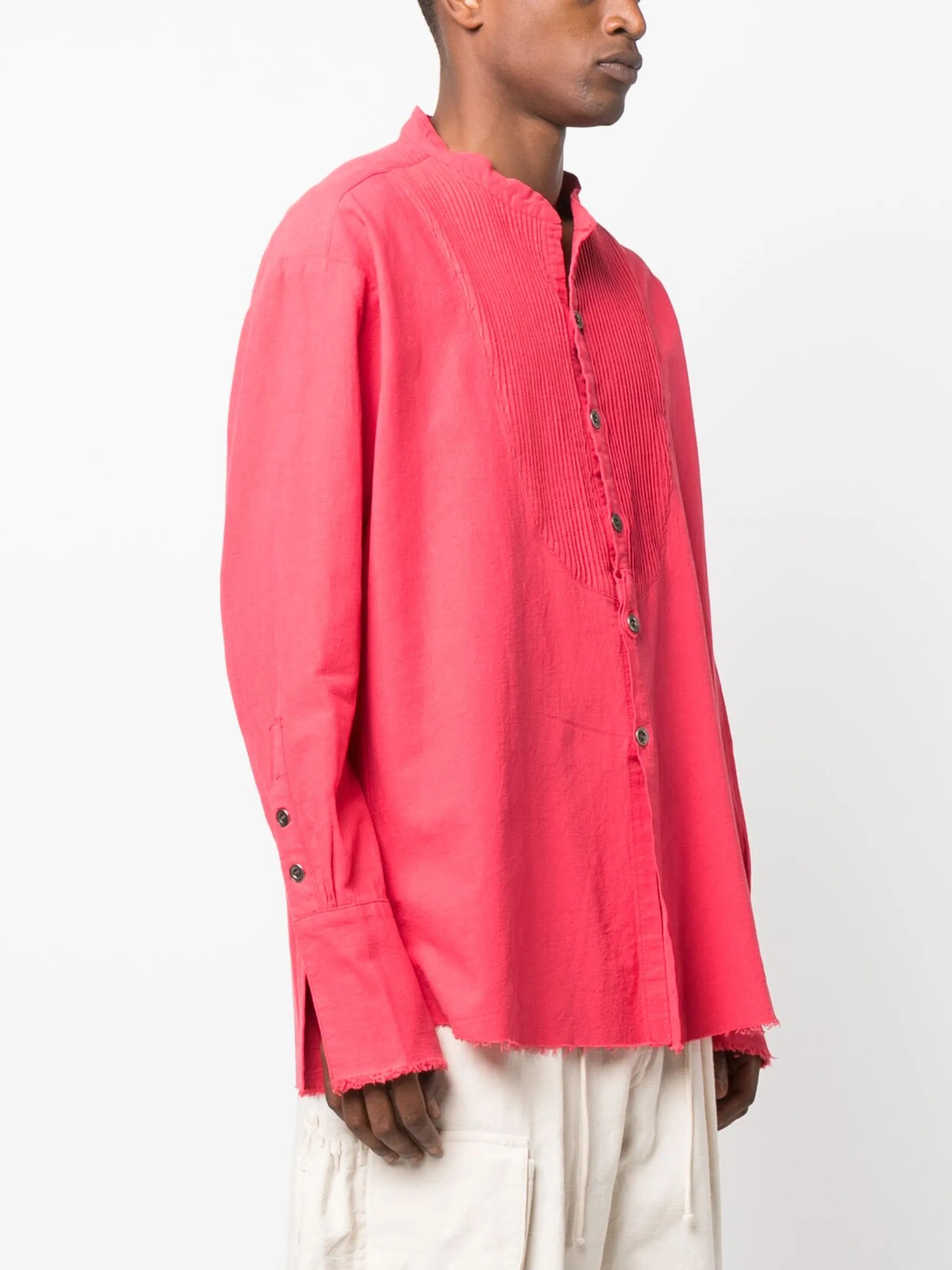 pleated-bib tuxedo shirt