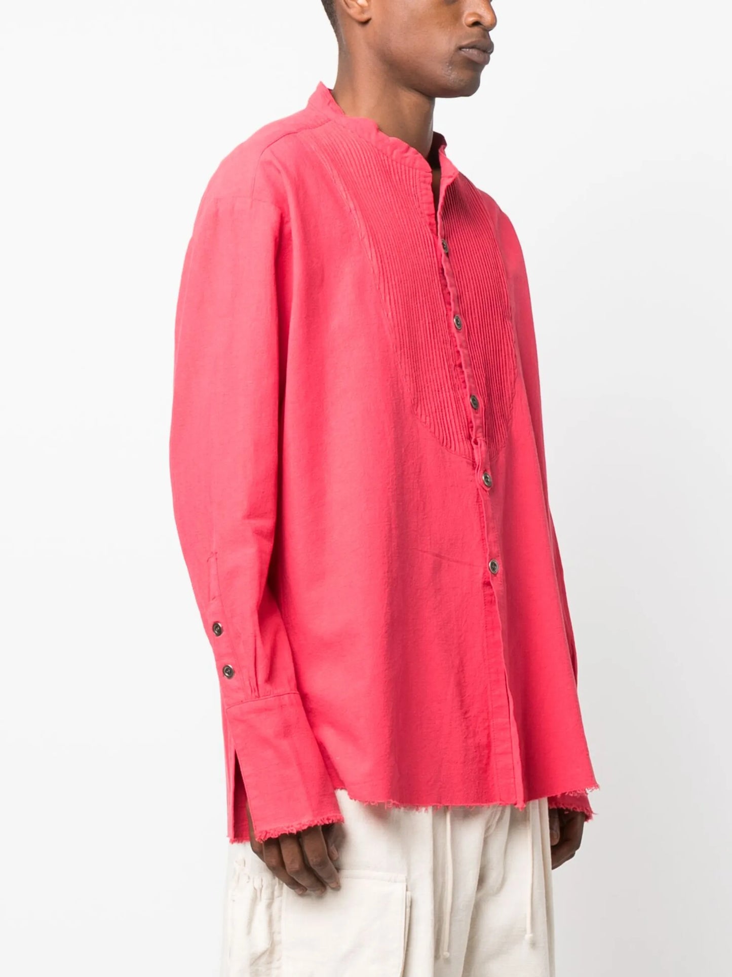pleated-bib tuxedo shirt