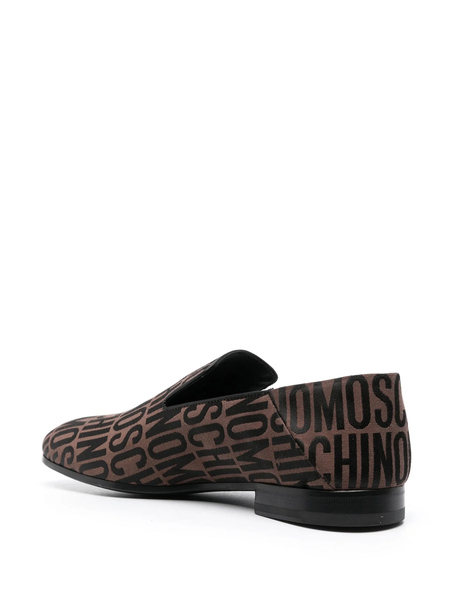 all-over logo-print loafers