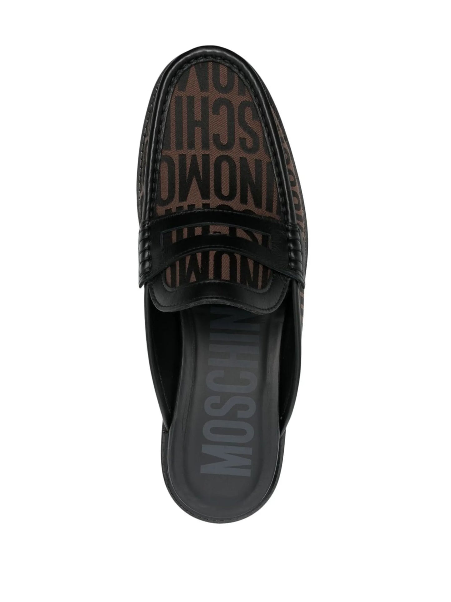 logo-print loafers