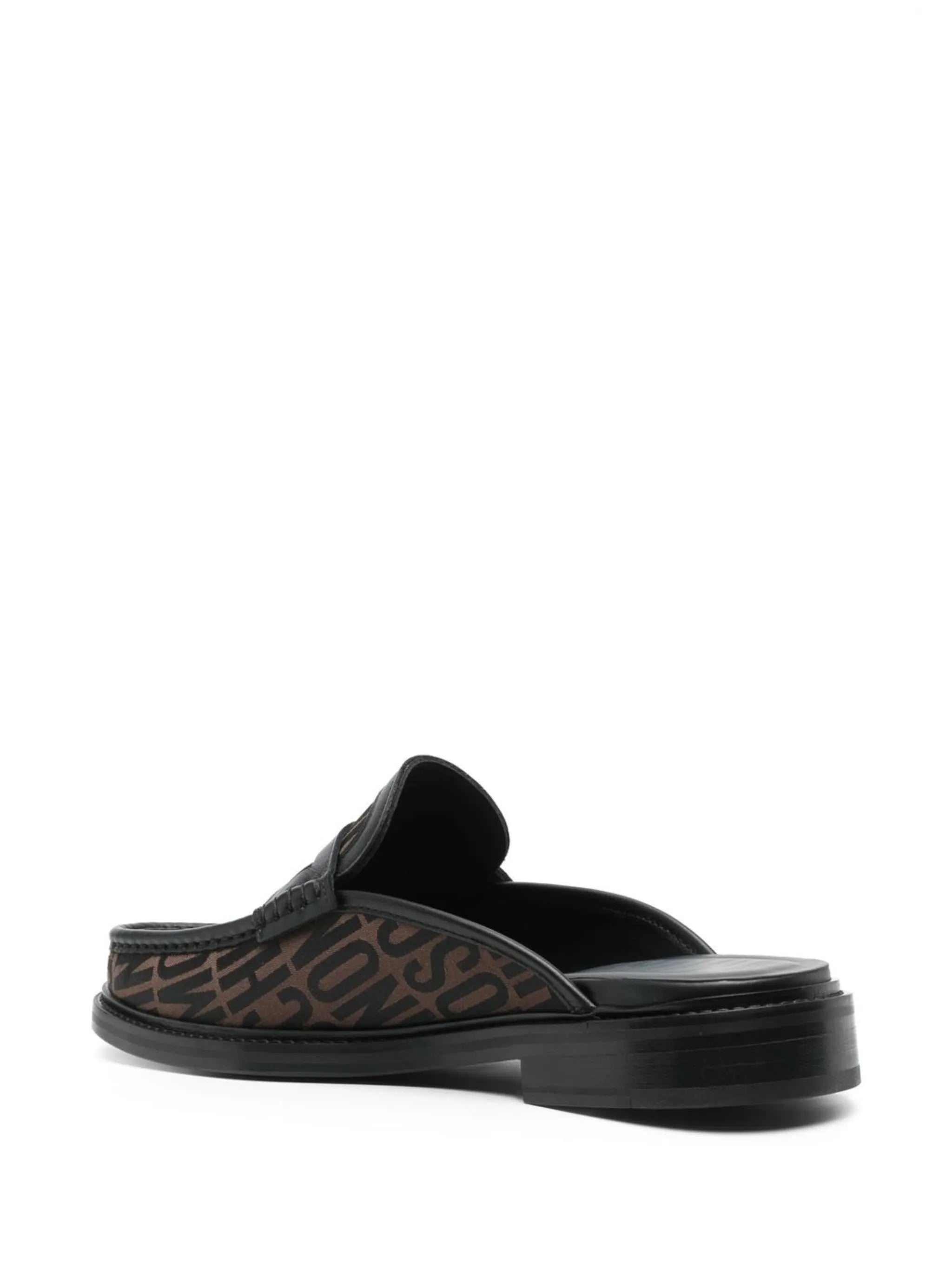 logo-print loafers