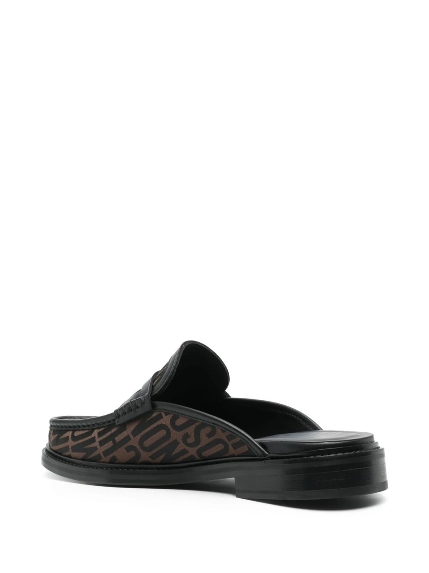 logo-print loafers