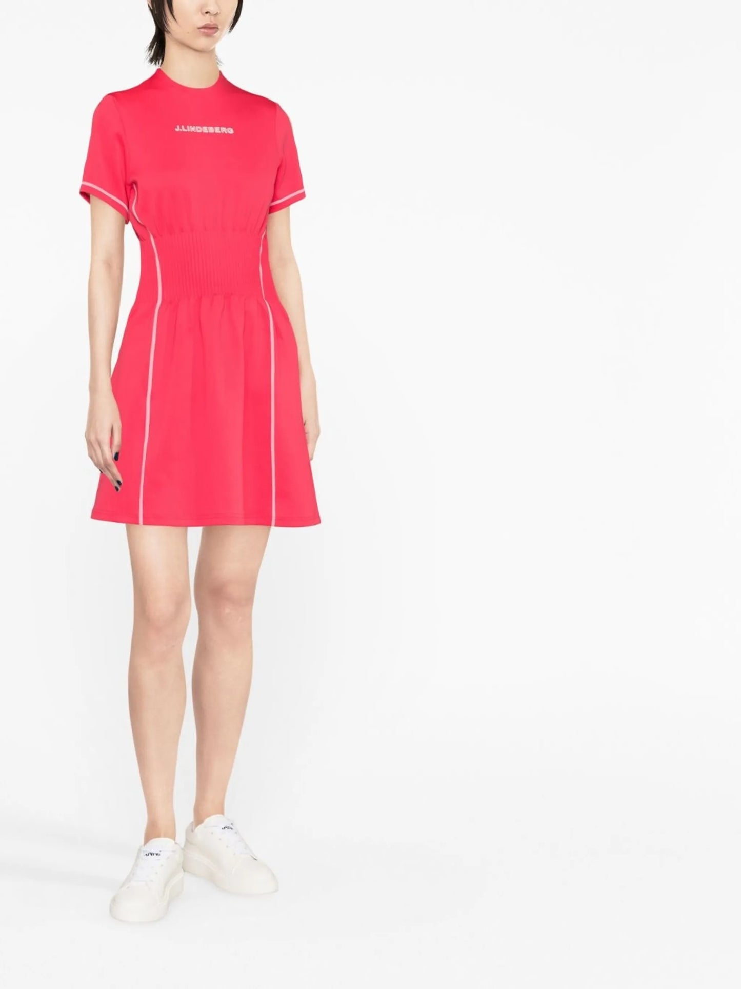 Krystal smocked-waist dress