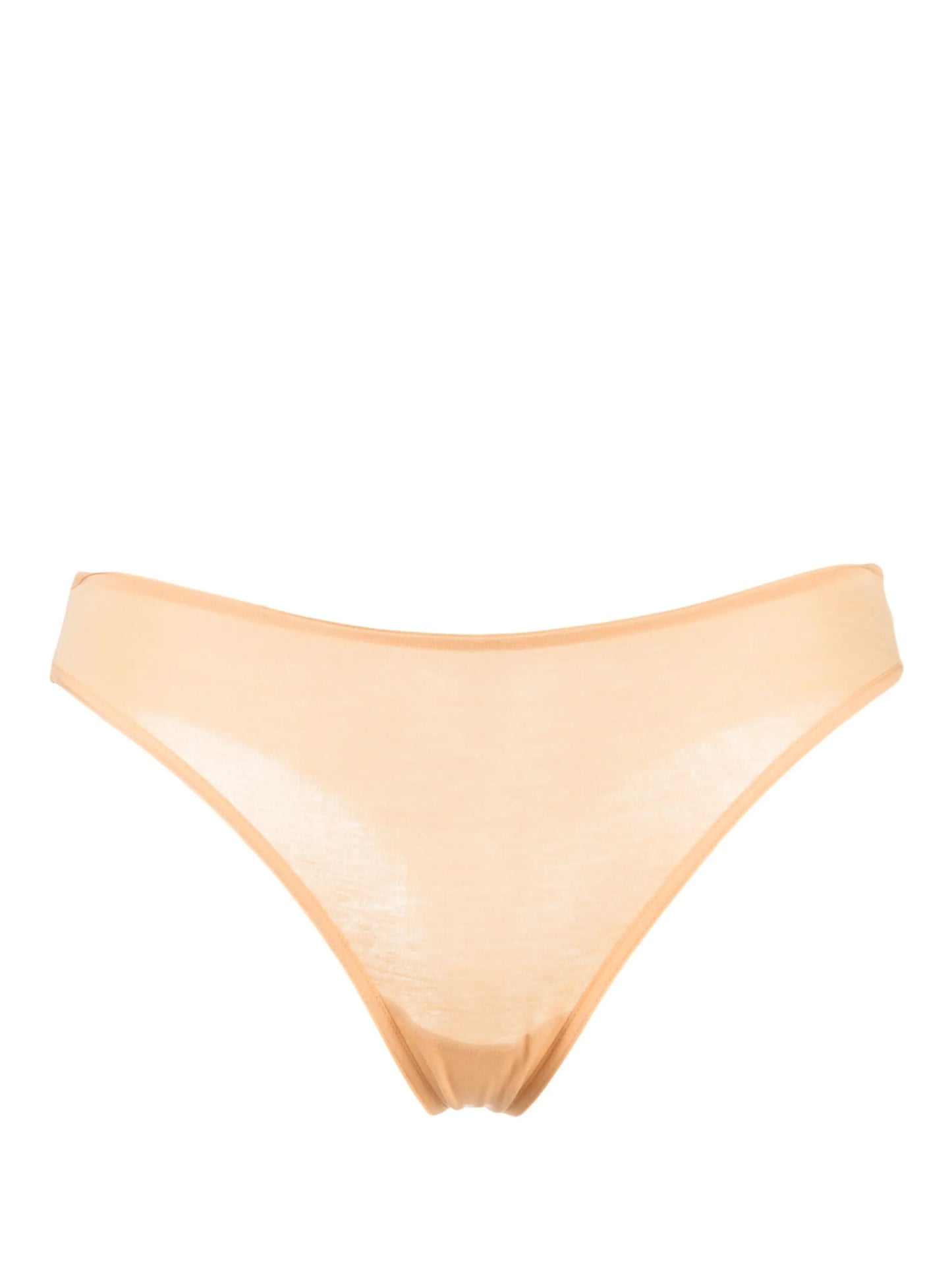 low-rise semi-sheer thong