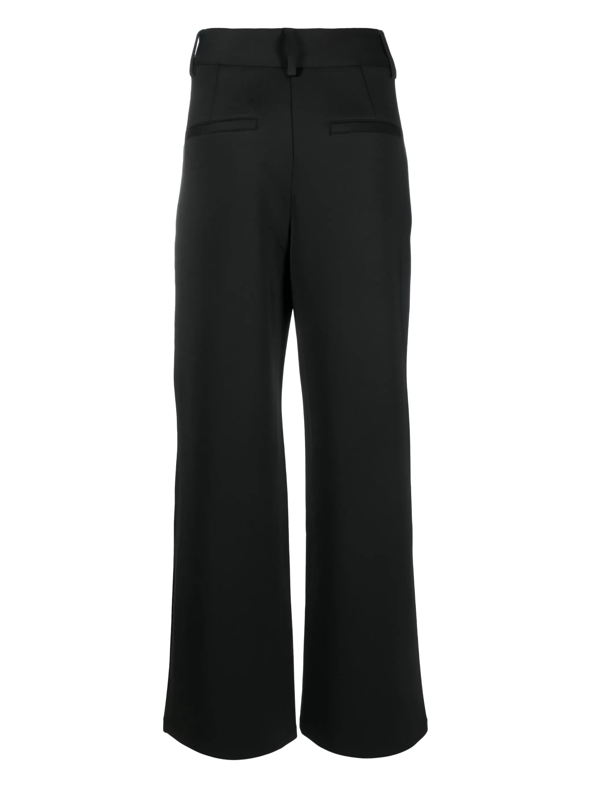 concealed-fastening flared trousers