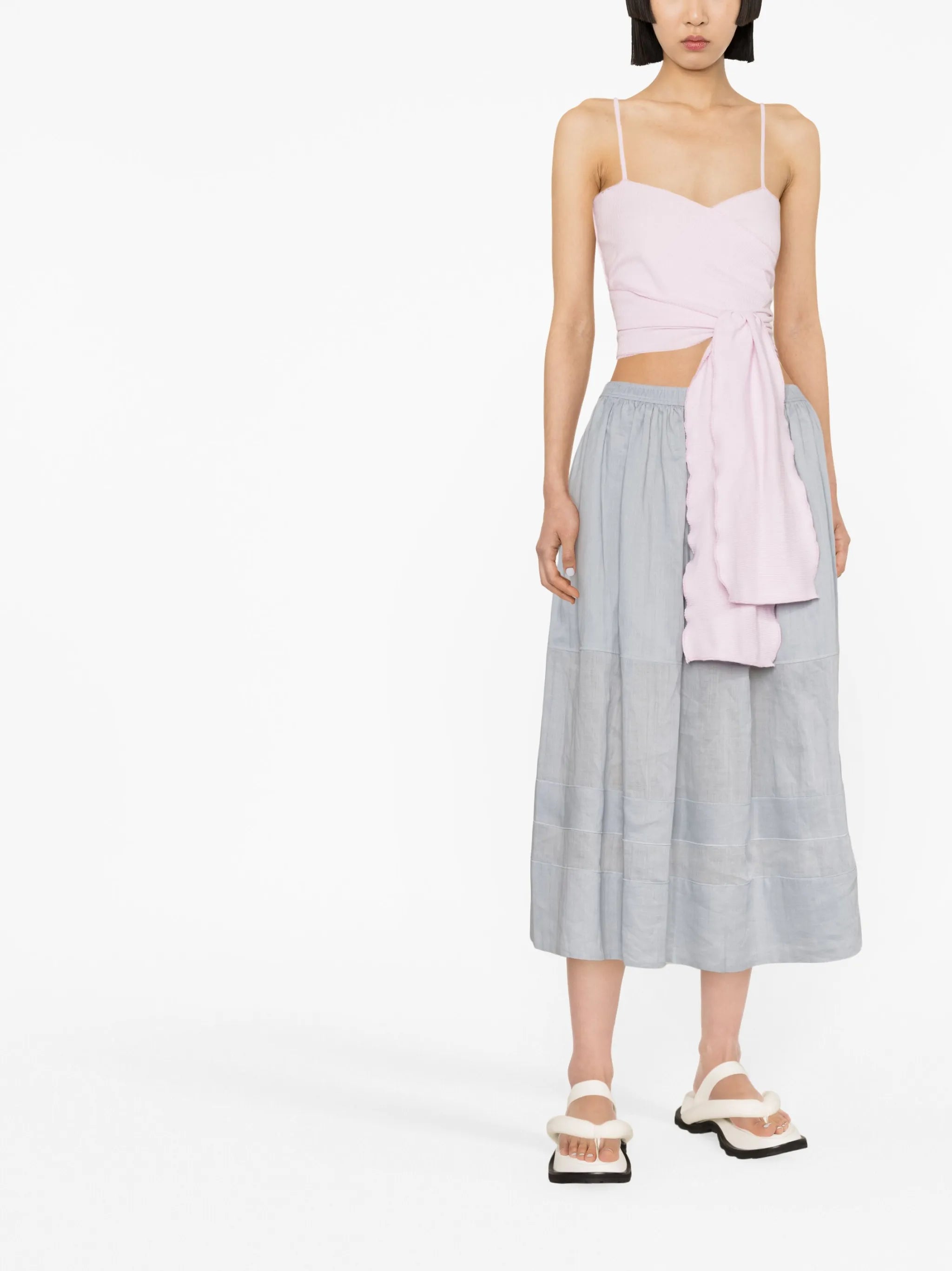 Mye cropped wrap top